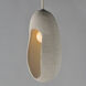 Luna LED 8.25 inch Chaulk White Single Pendant Ceiling Light