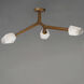 Blossom LED 20 inch Natural Aged Brass Flush Mount Ceiling Light