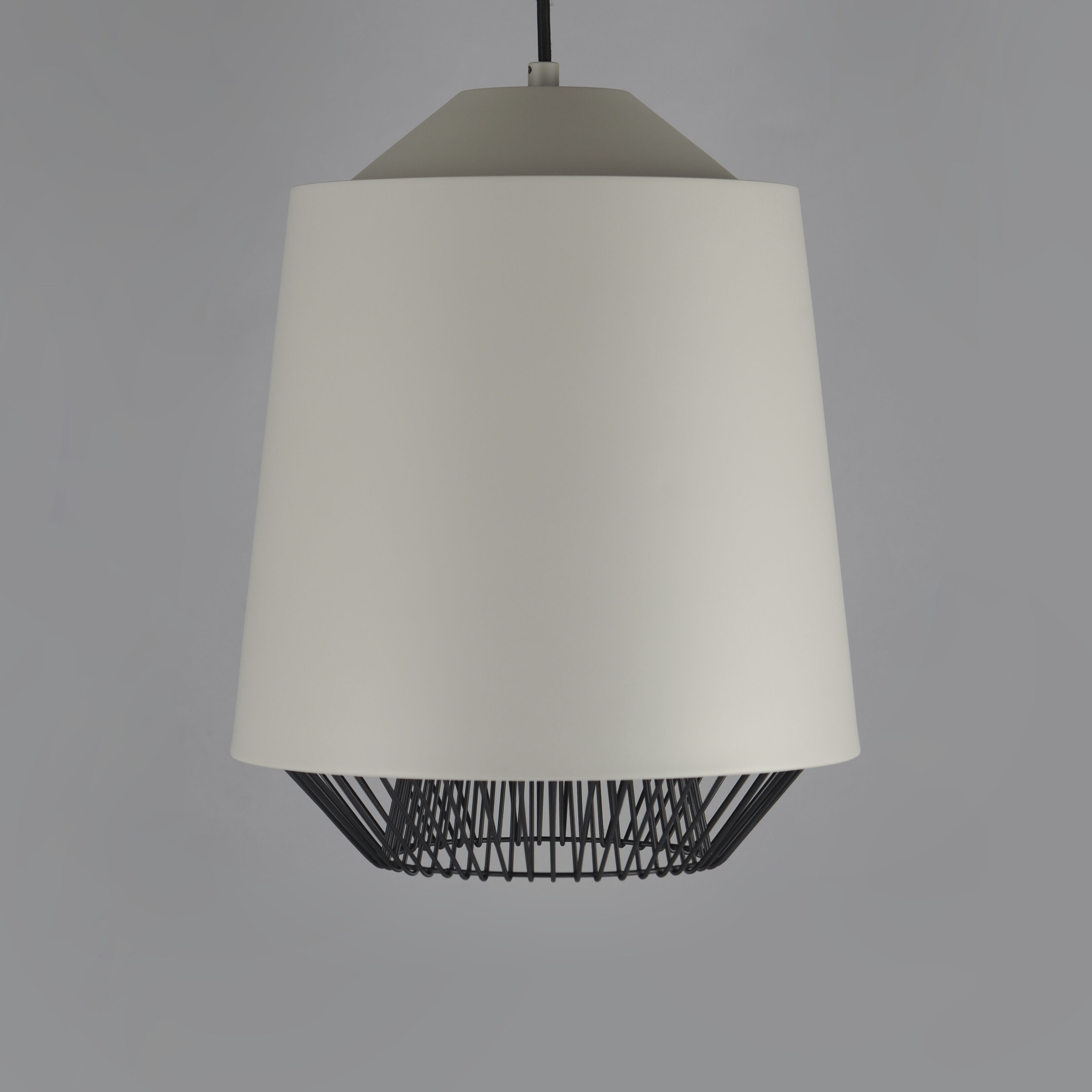 Phoenix LED 15.75 inch Gray and Black Single Pendant Ceiling Light