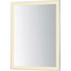Framed 32 X 24 inch Satin Nickel LED Wall Mirror