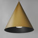 Pitch LED 29.5 inch Antique Brass Single Pendant Ceiling Light