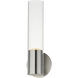 Highball 1 Light 5 inch Satin Nickel ADA Wall Sconce Wall Light in Clear