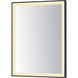 Framed 32 X 24 inch Black LED Mirror