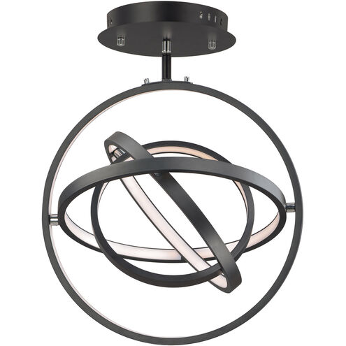 Gyro II LED 16 inch Black Single Pendant Ceiling Light