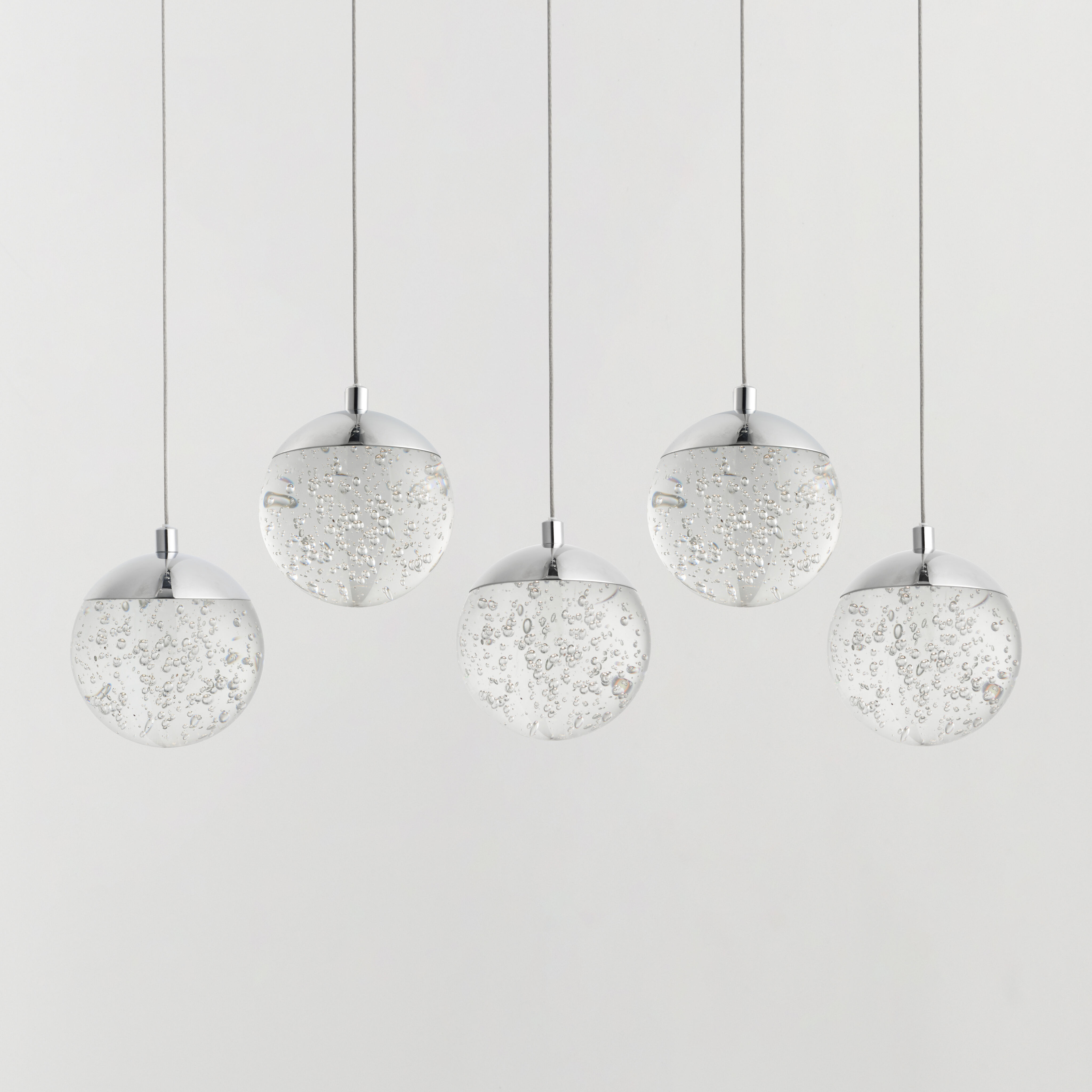 Orb II LED 7 inch Polished Chrome Multi-Light Pendant Ceiling Light