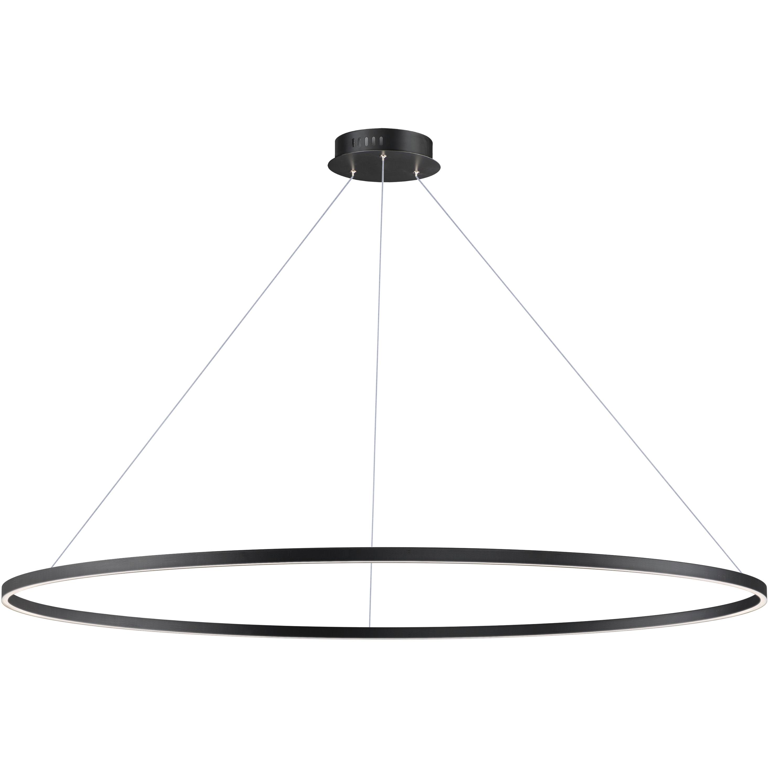 Groove 5CCT LED 72 inch Black Ring Pendant Ceiling Light