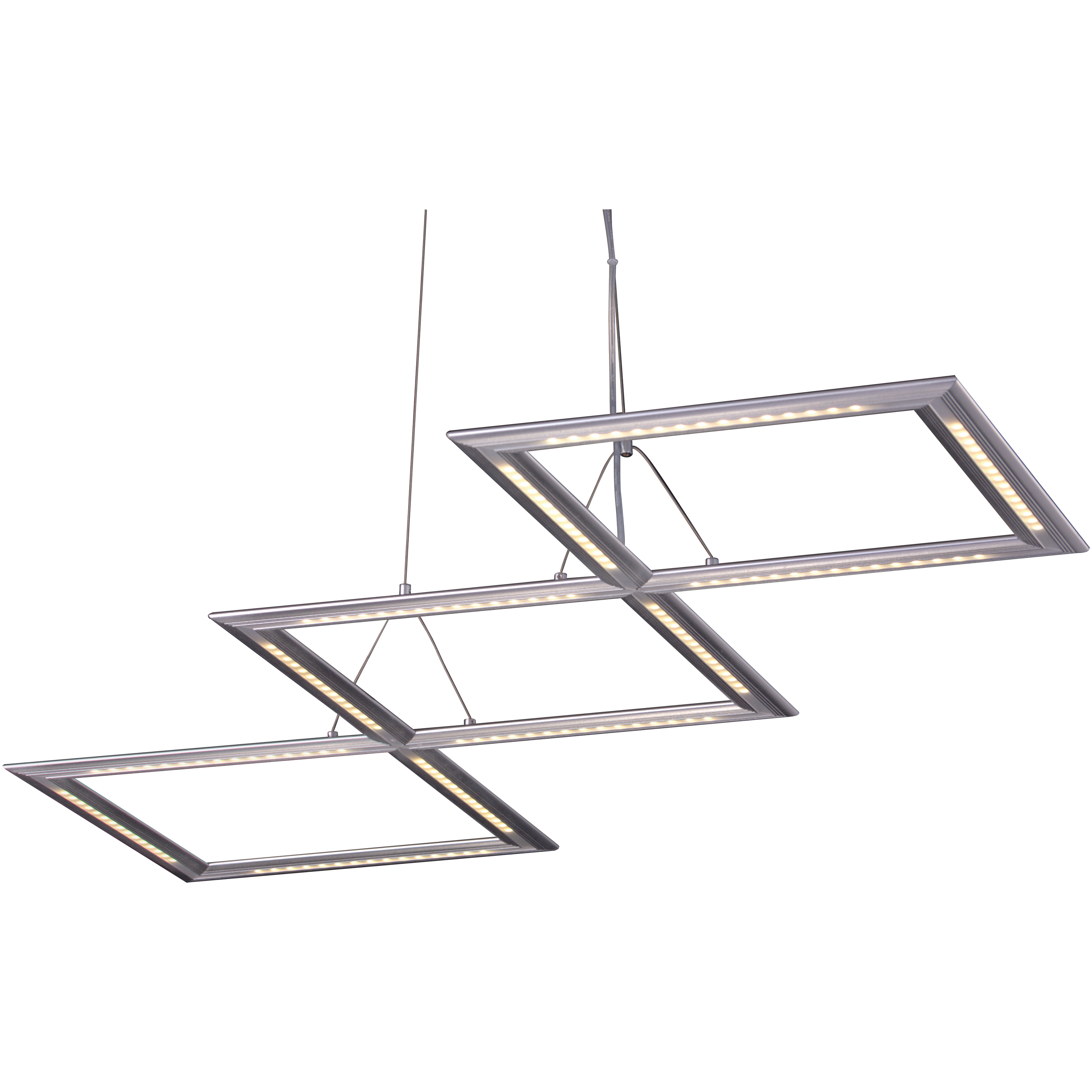 Helix LED 46 inch Satin Nickel Linear Pendant Ceiling Light