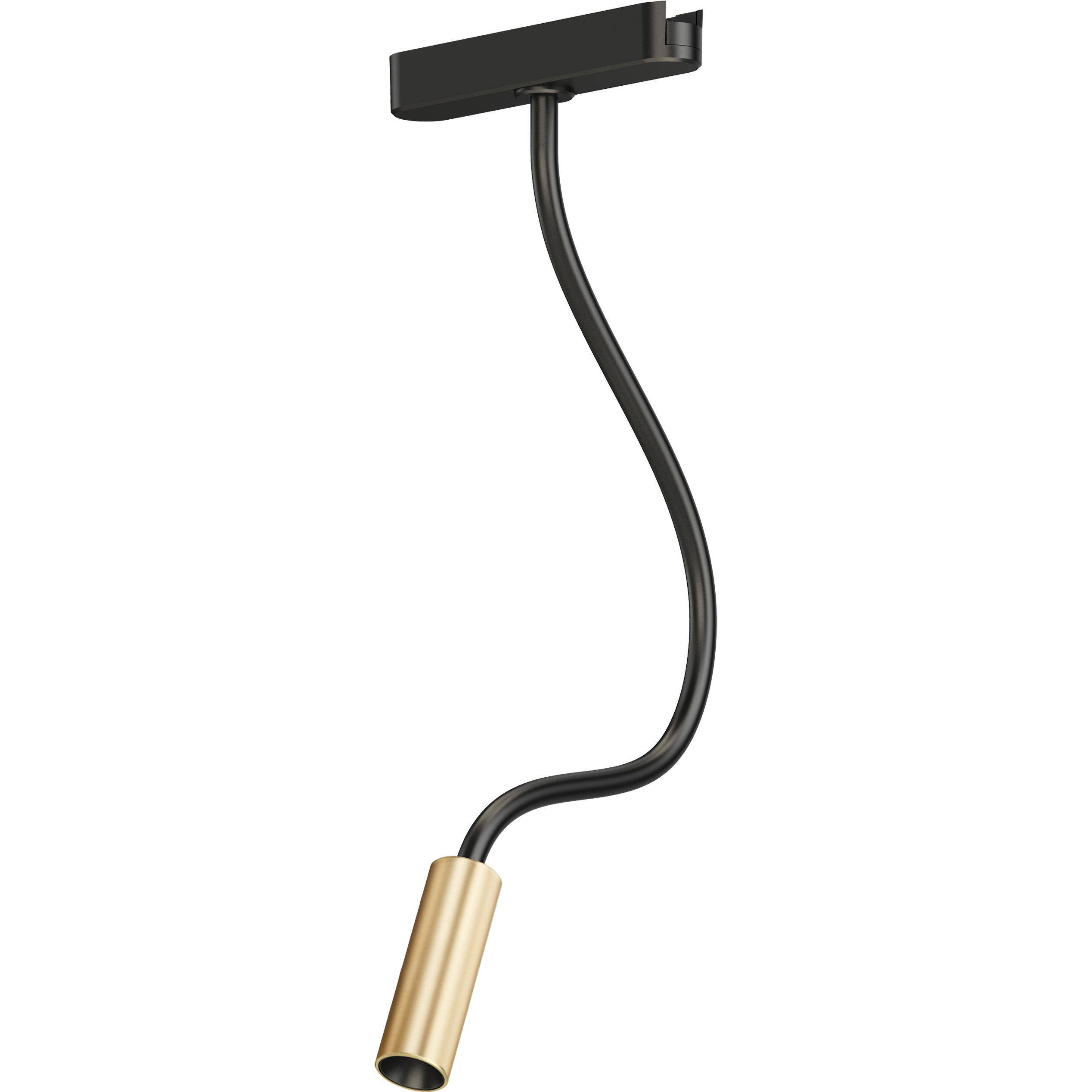 Continuum 1 Light 24 Black and Gold Track Light Ceiling Light in Black/Gold