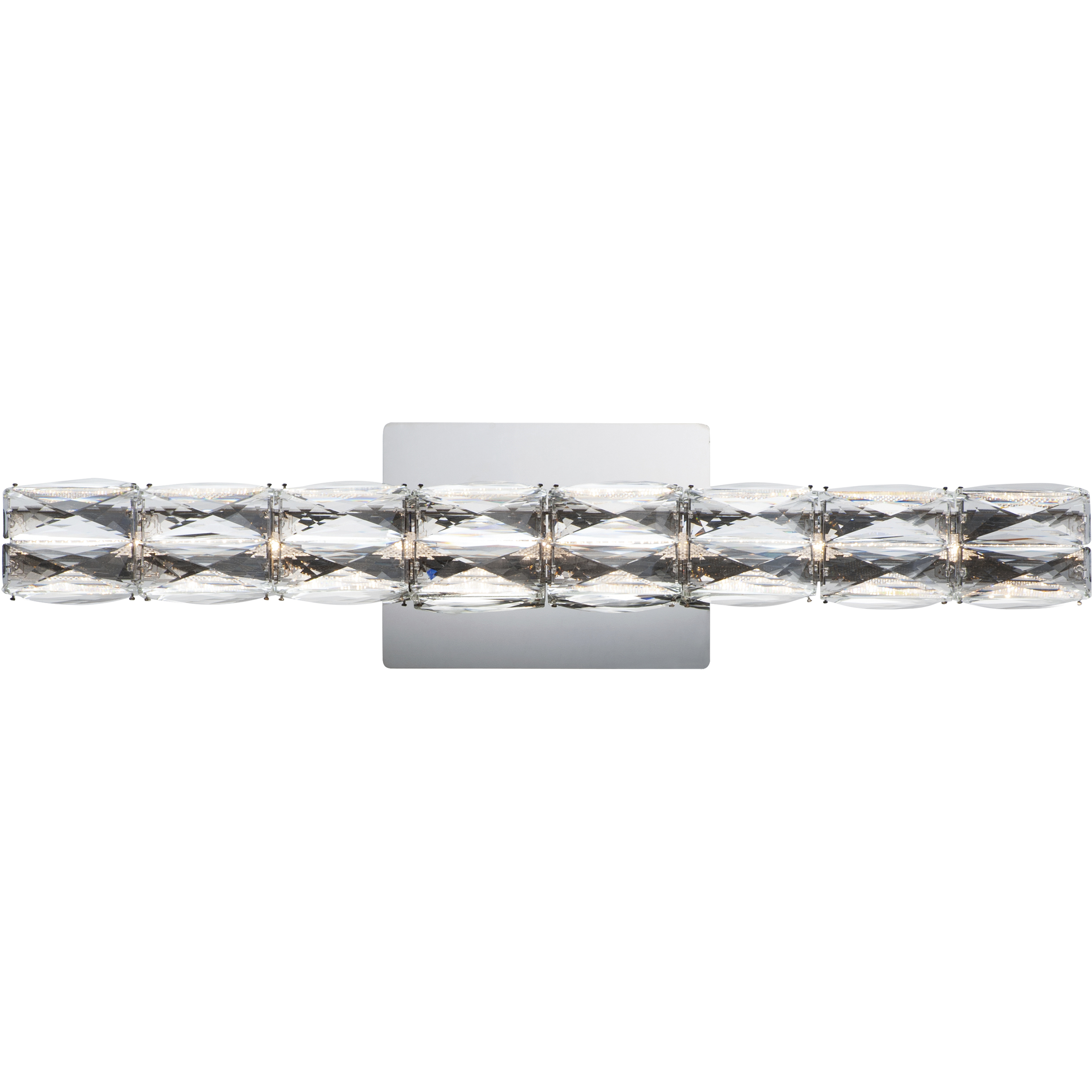 Zephyr LED 24 inch Polished Chrome Bath Vanity Wall Light