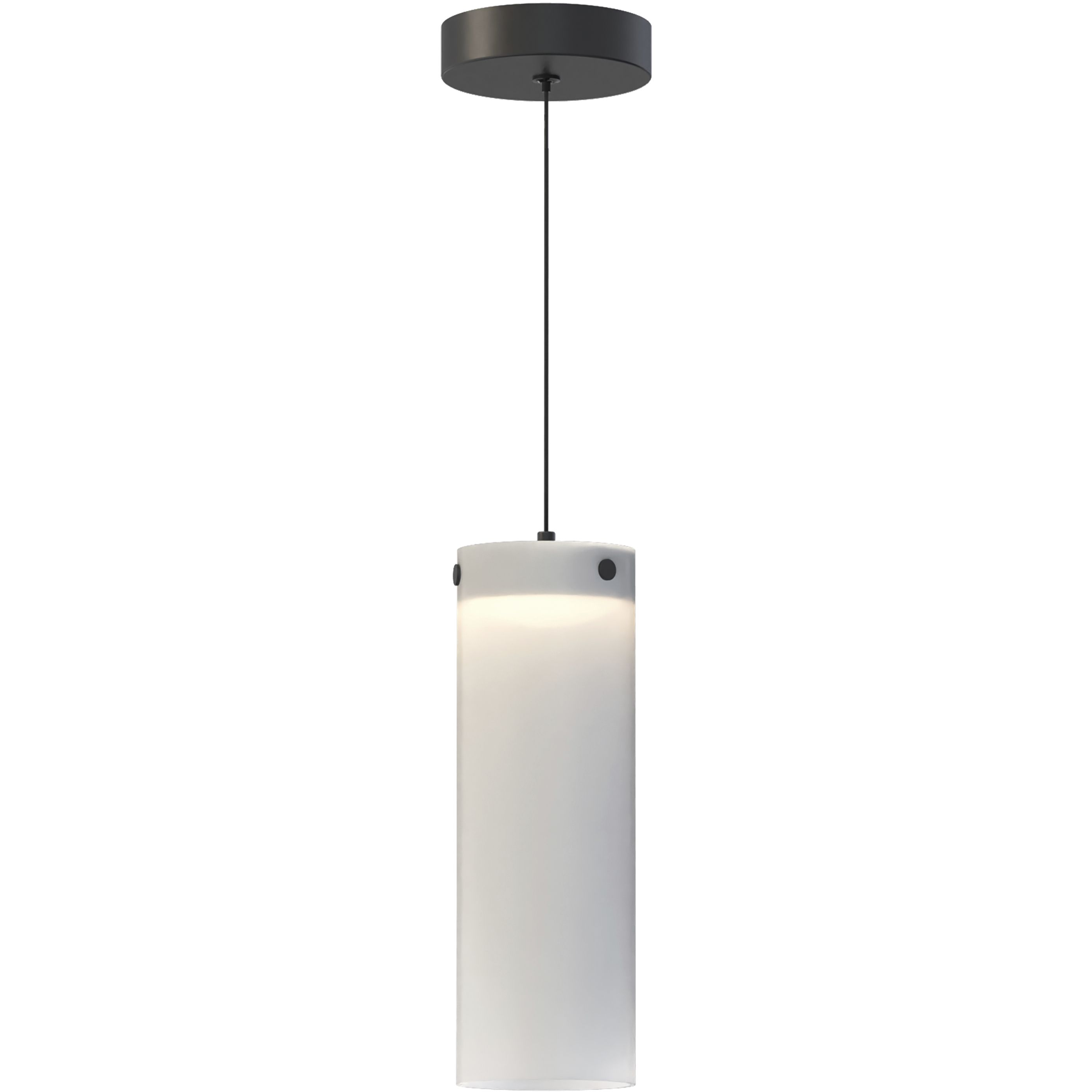 Highball LED 4.25 inch Black Mini Pendant Ceiling Light in Translucent Frost