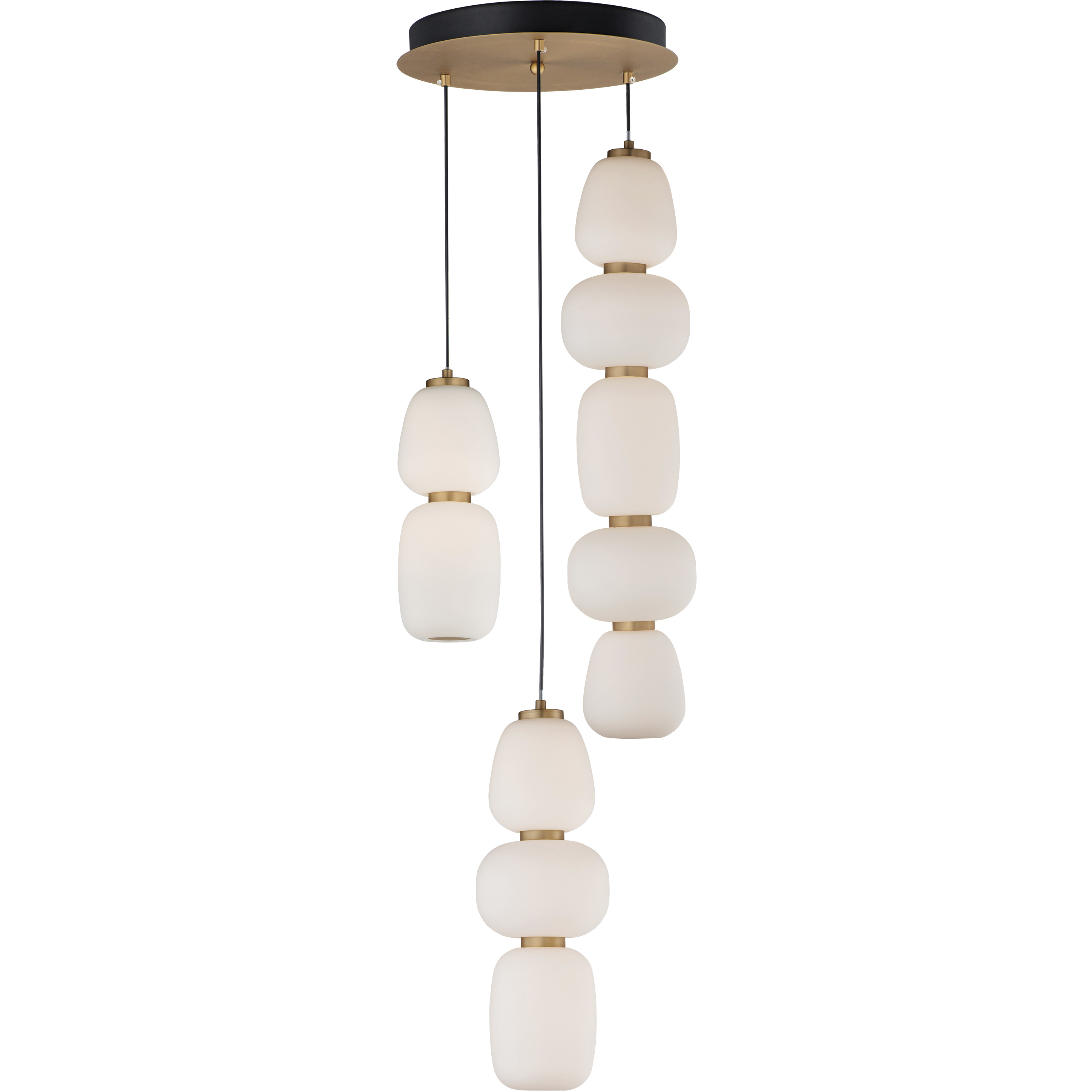 ET2 E25069-92BKGLD Soji LED 15.75 inch Black and Gold Multi-Light