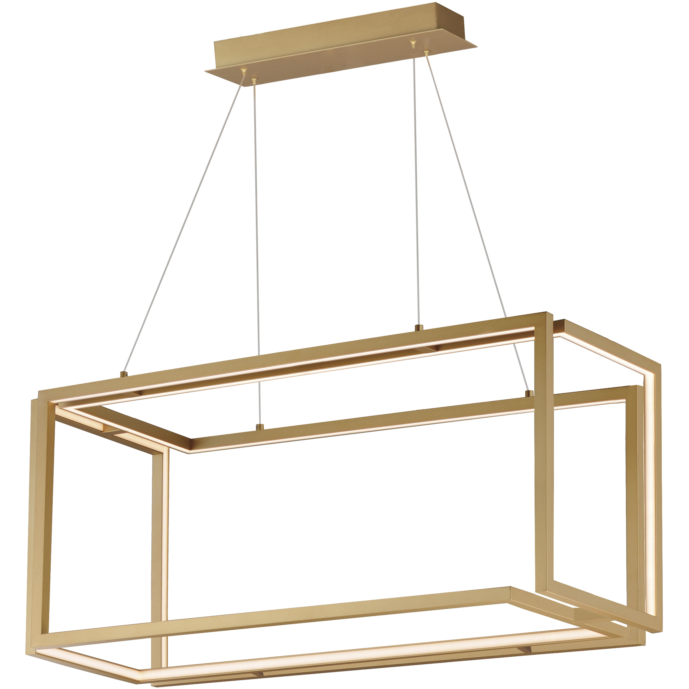 Penrose LED 16 inch Gold Linear Pendant Ceiling Light