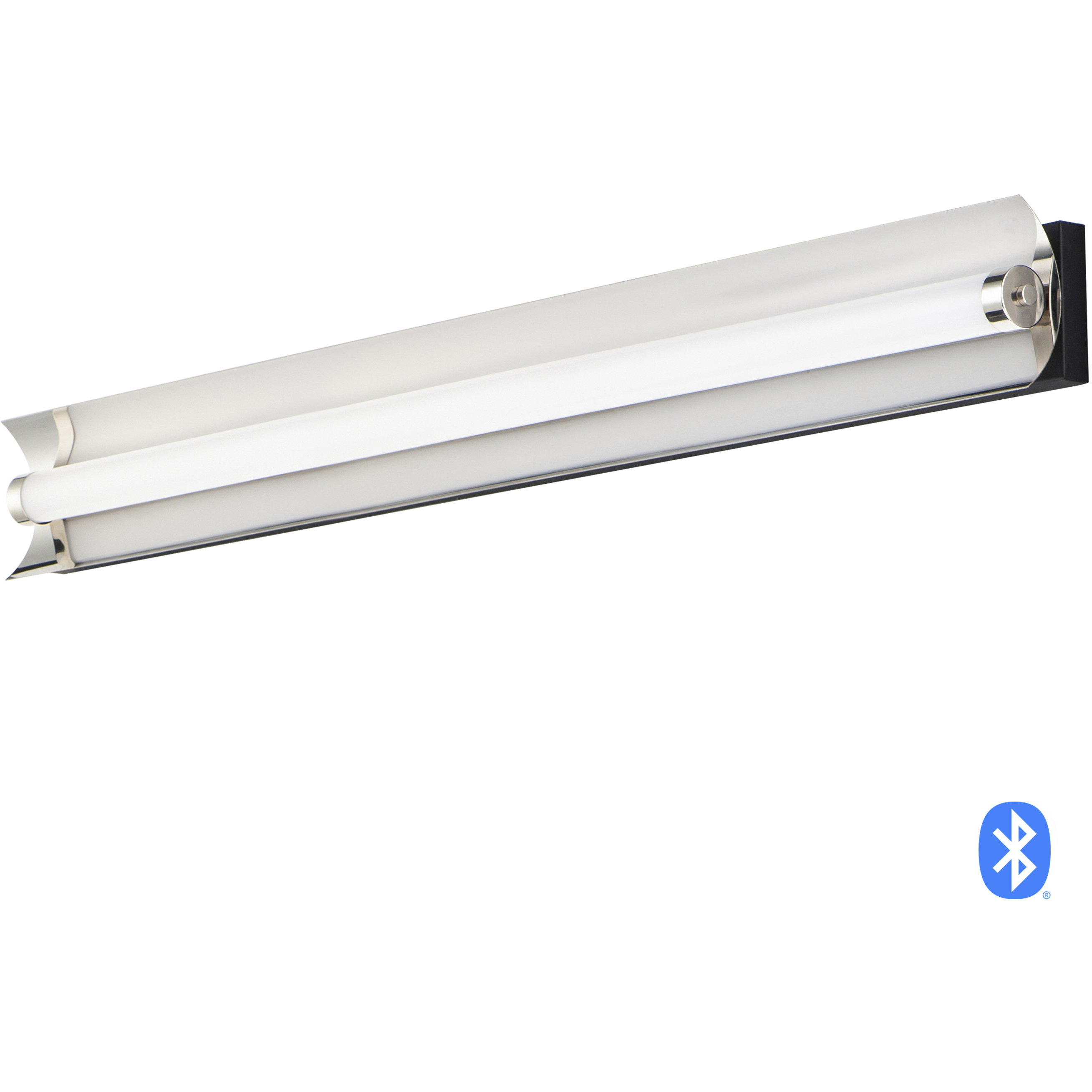 Reflect LED 36 inch Black and Polished Nickel Bath Vanity Wall Light