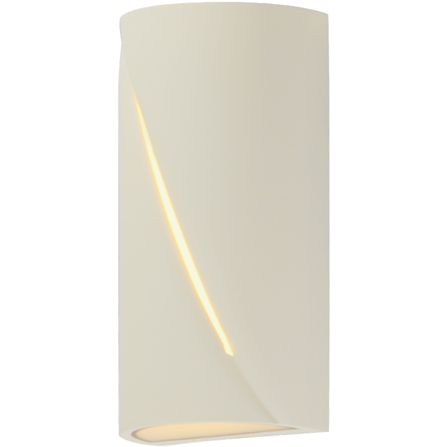 Puff LED 12 inch Chaulk White Outdoor Wall Mount