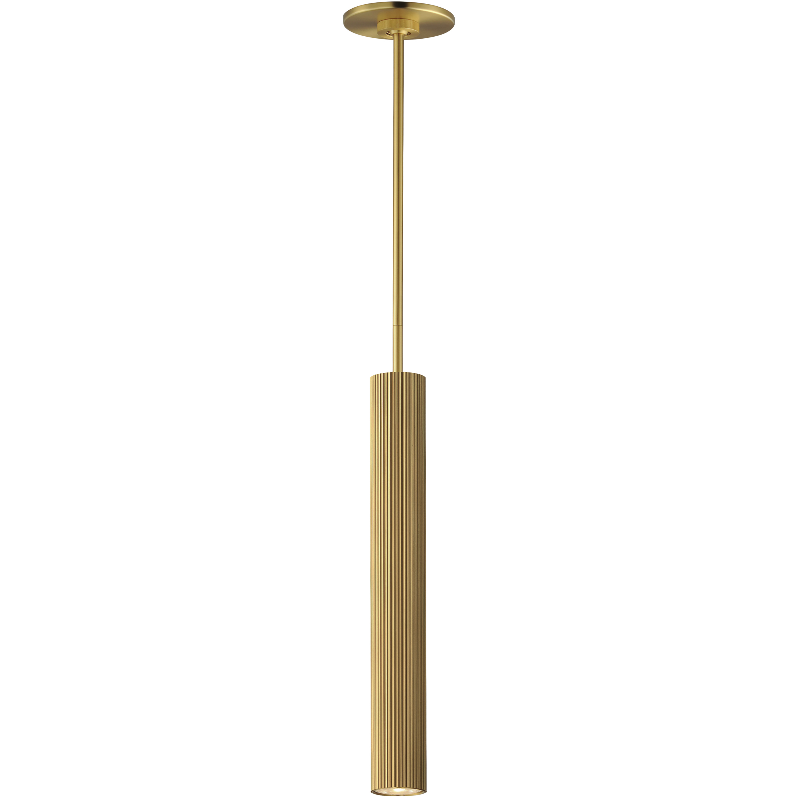 Reeds LED 2.25 inch Gold Single Pendant Ceiling Light