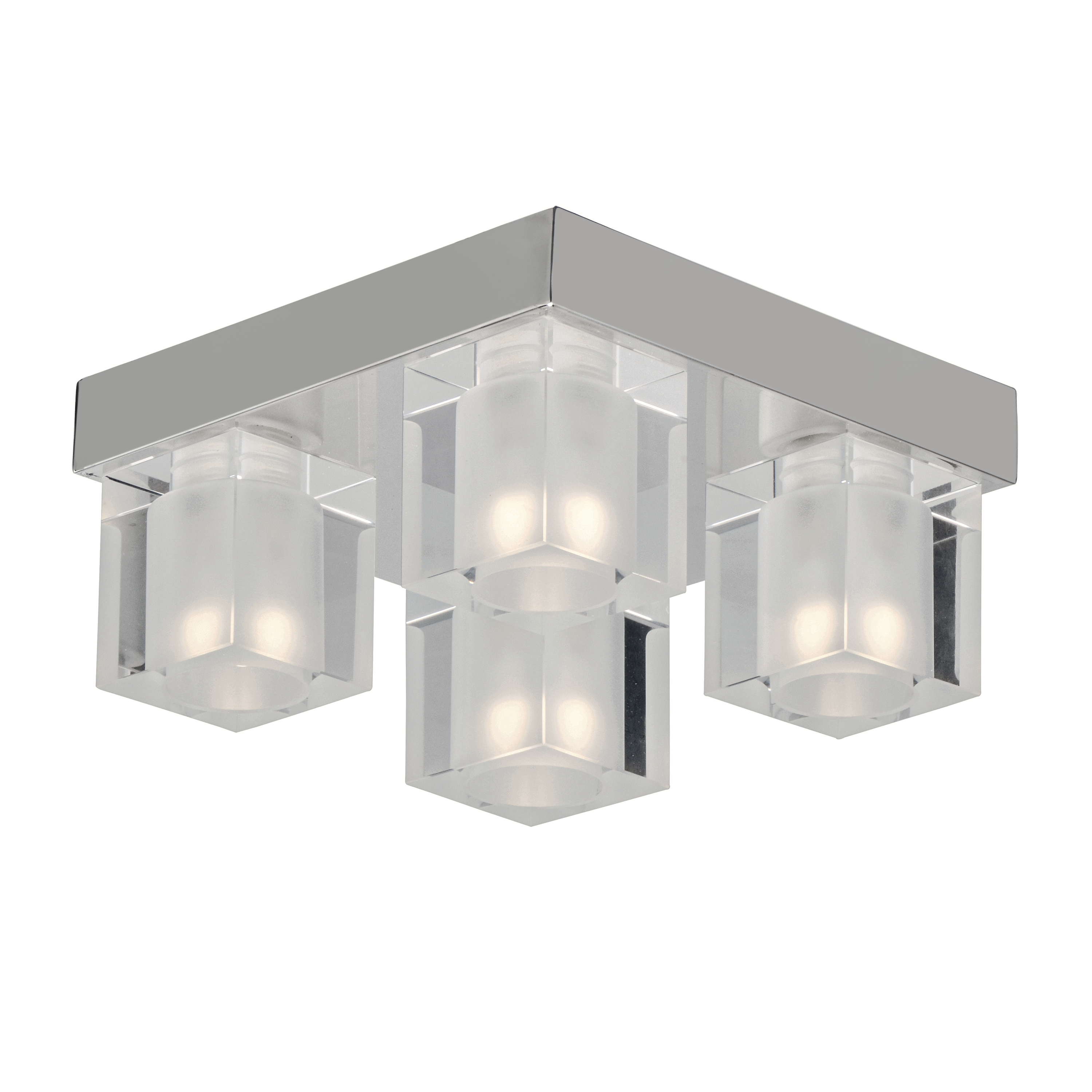 Blocs LED LED 8 inch Polished Chrome Flush Mount Ceiling Light