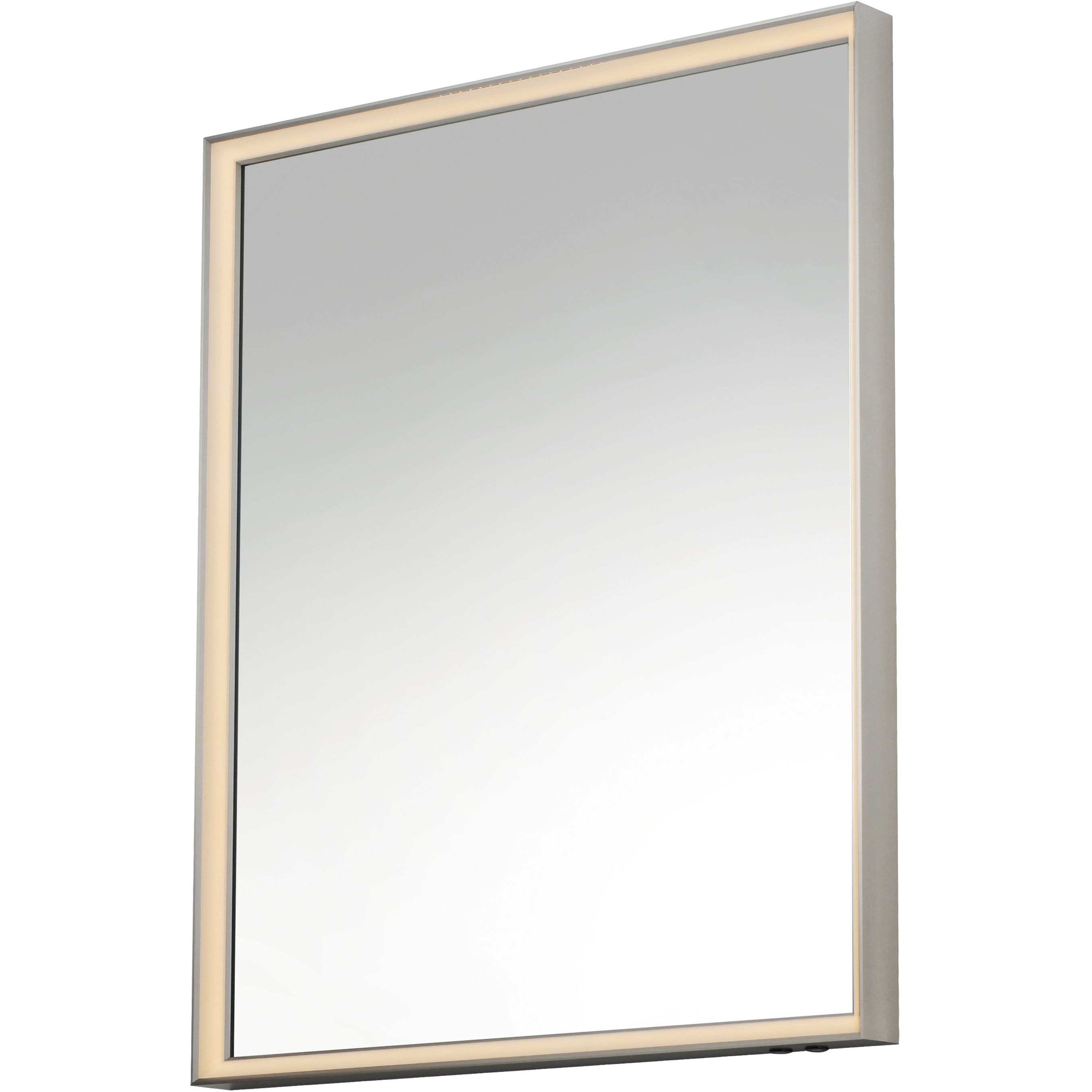Bevel 36 X 30 inch Satin Nickel LED Mirror