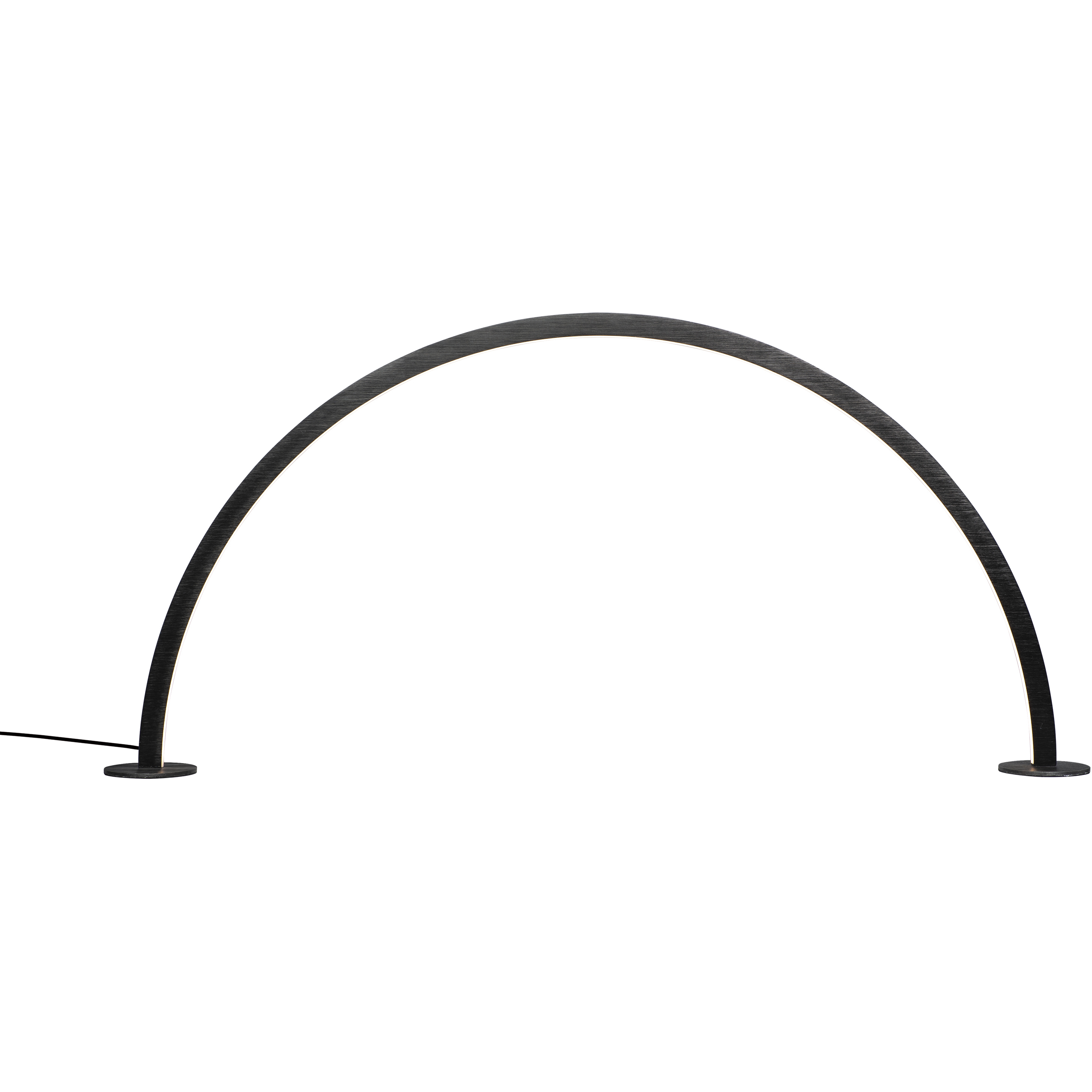 Arc 23 inch 28.5 watt Brushed Black Table Lamp Portable Light