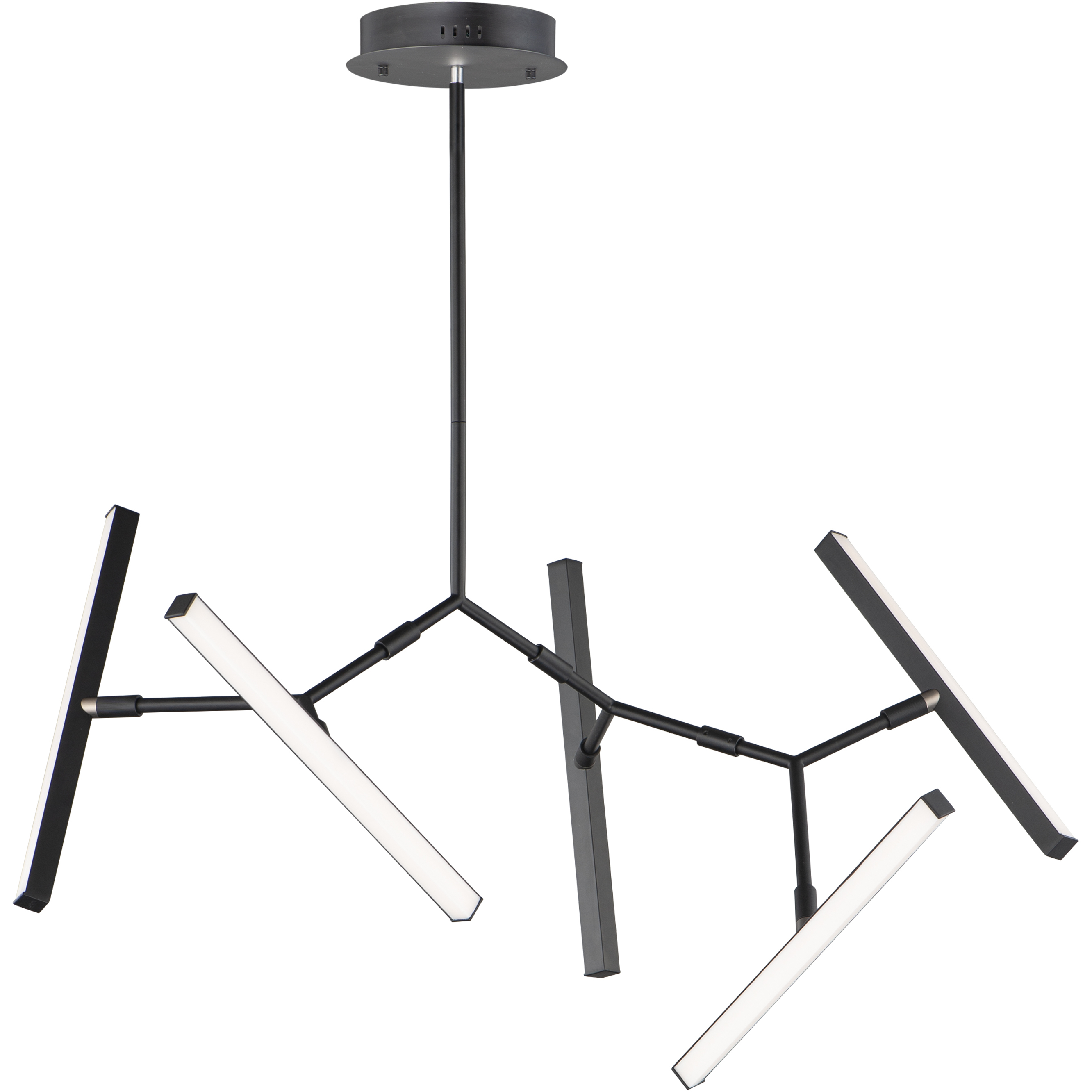 Robotica LED 26.5 inch Black Multi-Light Pendant Ceiling Light