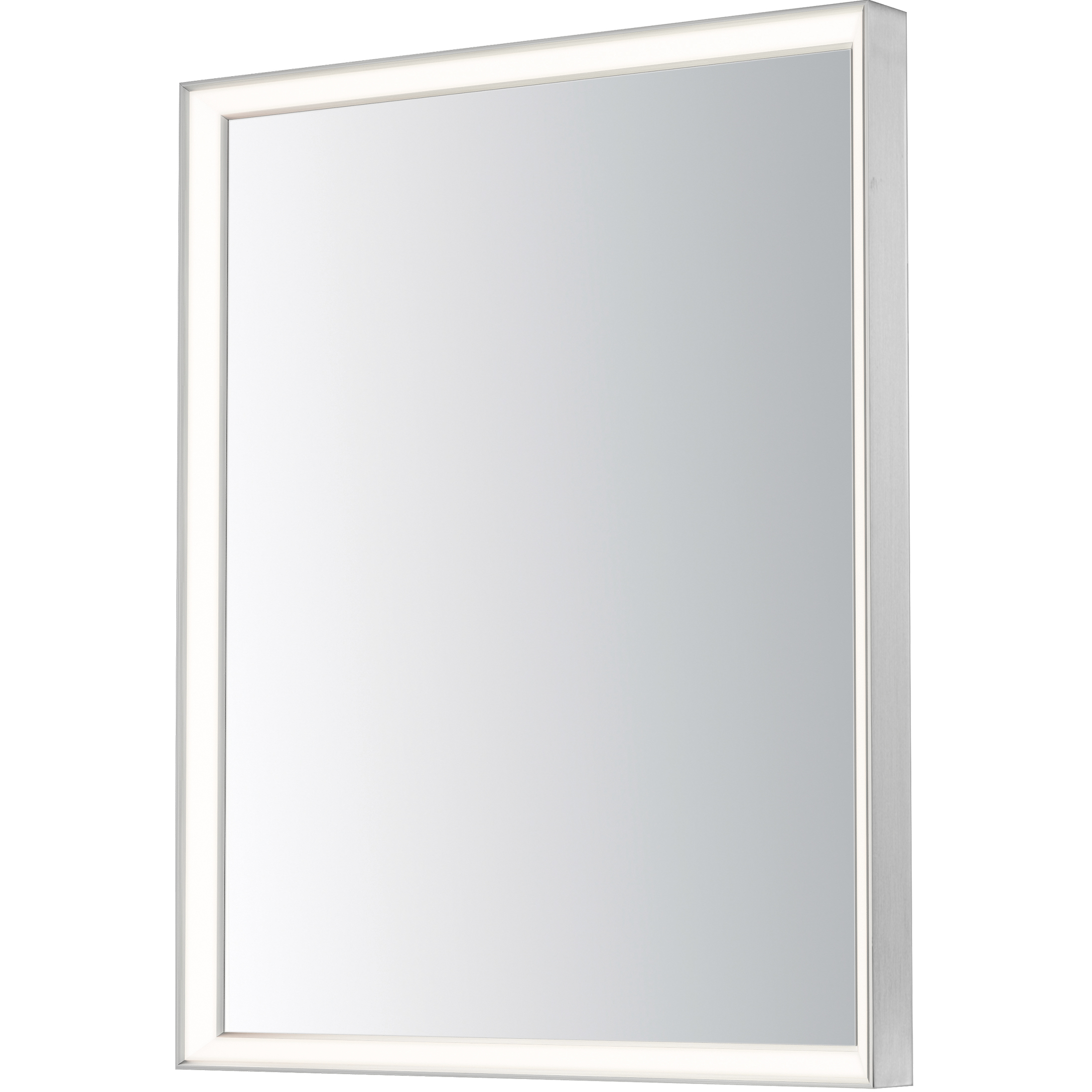 Bevel 30 X 24 inch Satin Nickel LED Mirror
