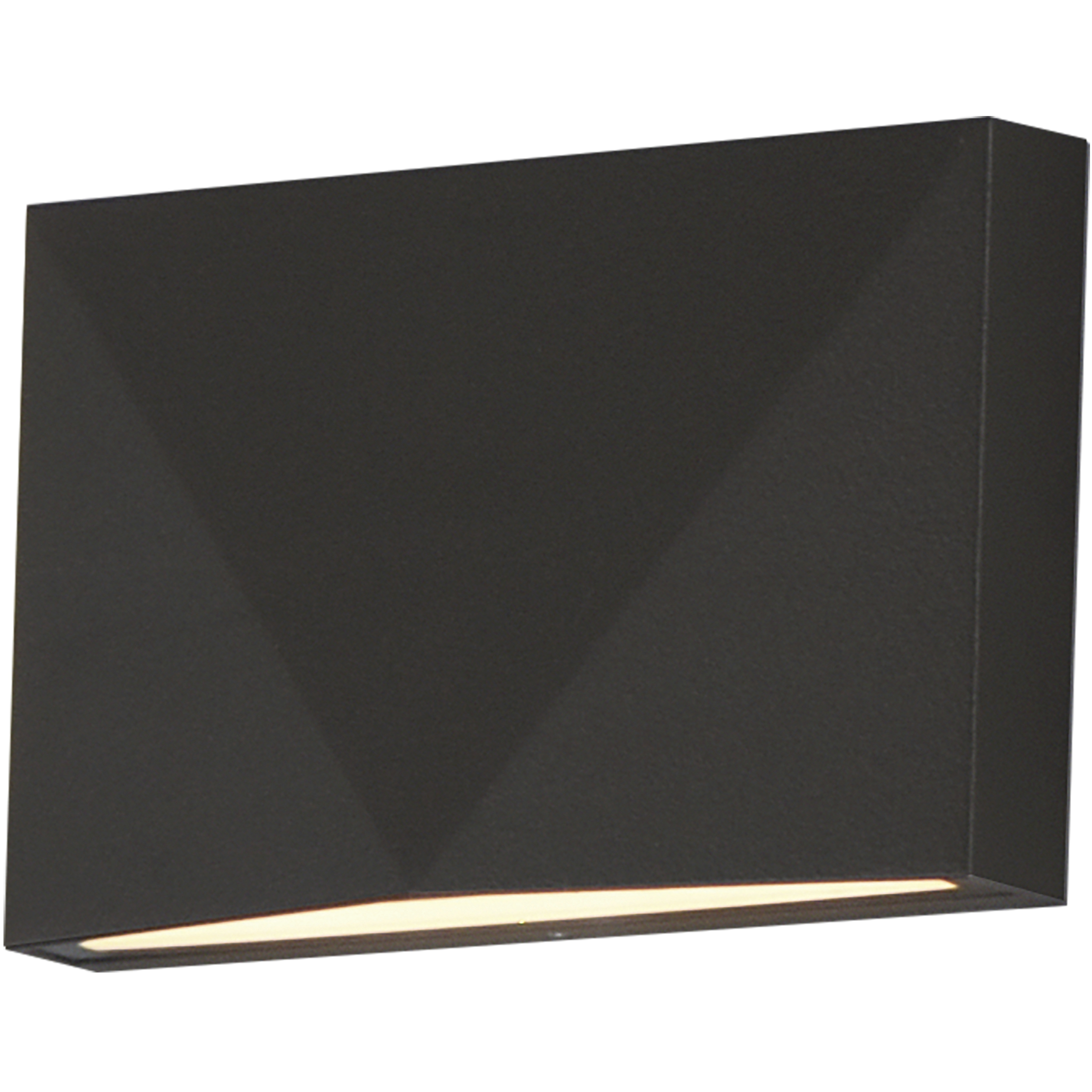 Fractal LED 3.25 inch Architectural Bronze Outdoor Wall Mount