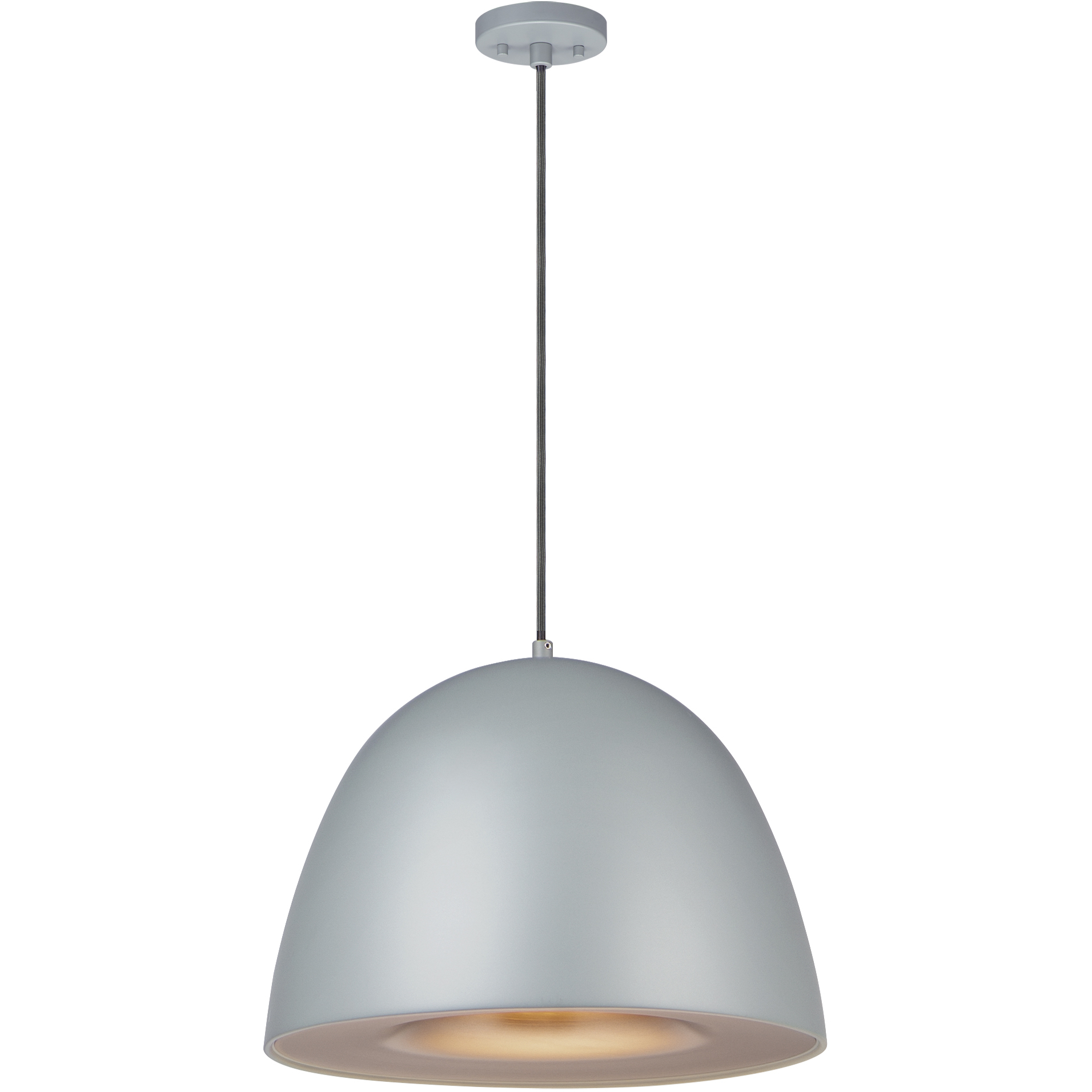Fungo LED 15.75 inch Dark Gray and Coffee Single Pendant Ceiling Light in Dark Grey and Coffee