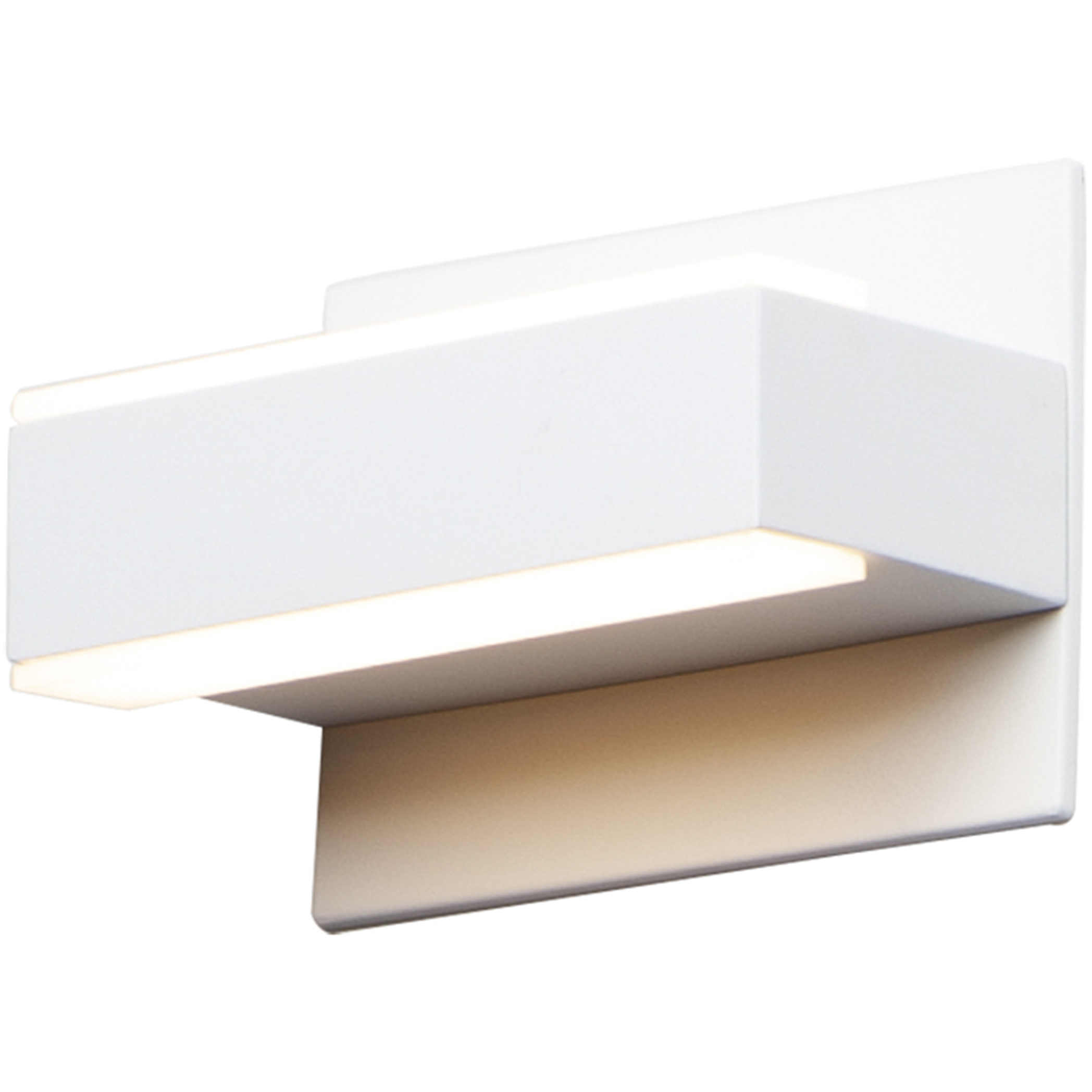 Omni LED 7.25 inch White Bath Vanity Wall Light