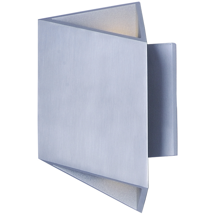 Alumilux Facet LED 8.5 inch Satin Aluminum Outdoor Wall Mount