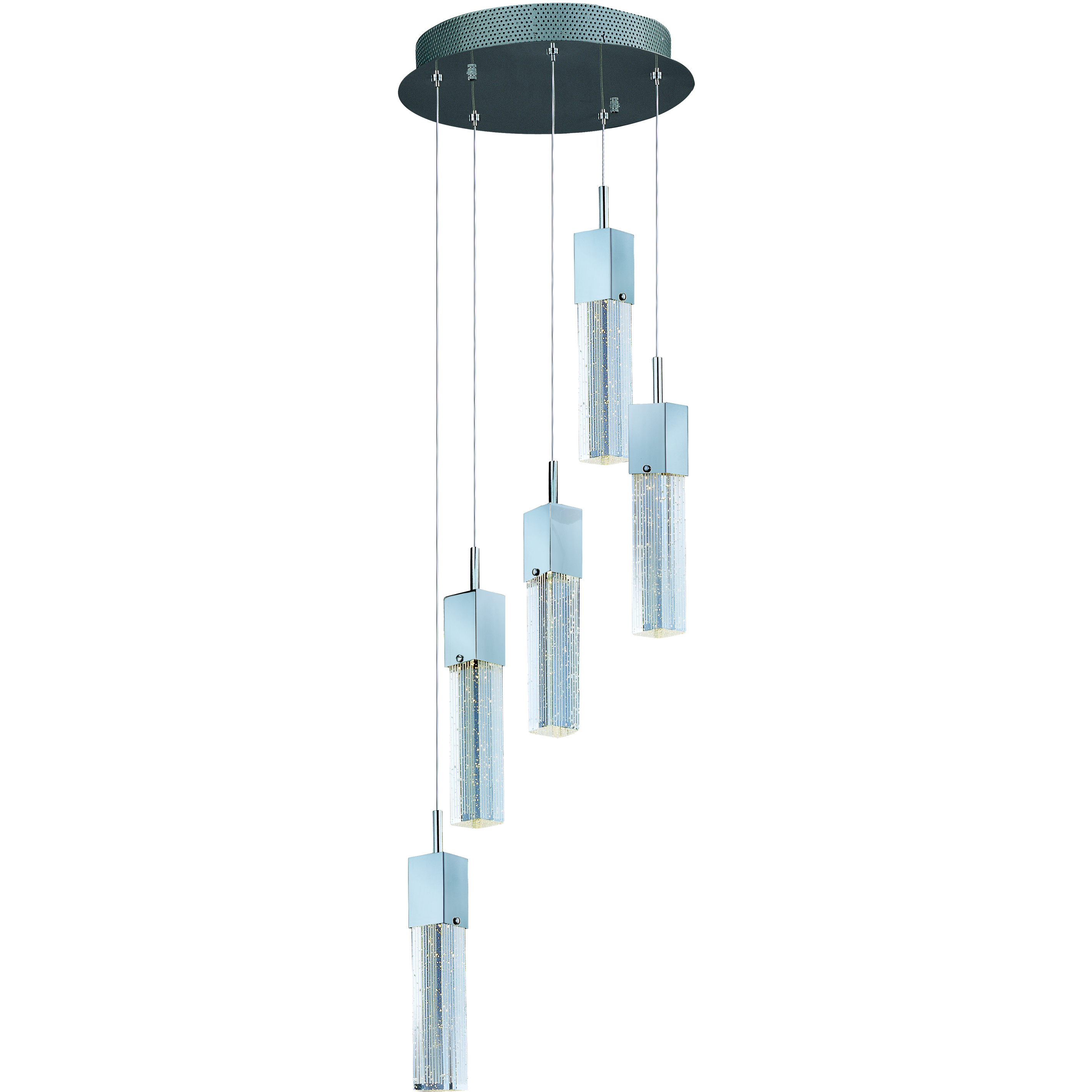 Fizz III LED 13.75 inch Polished Chrome Multi-Light Pendant Ceiling Light