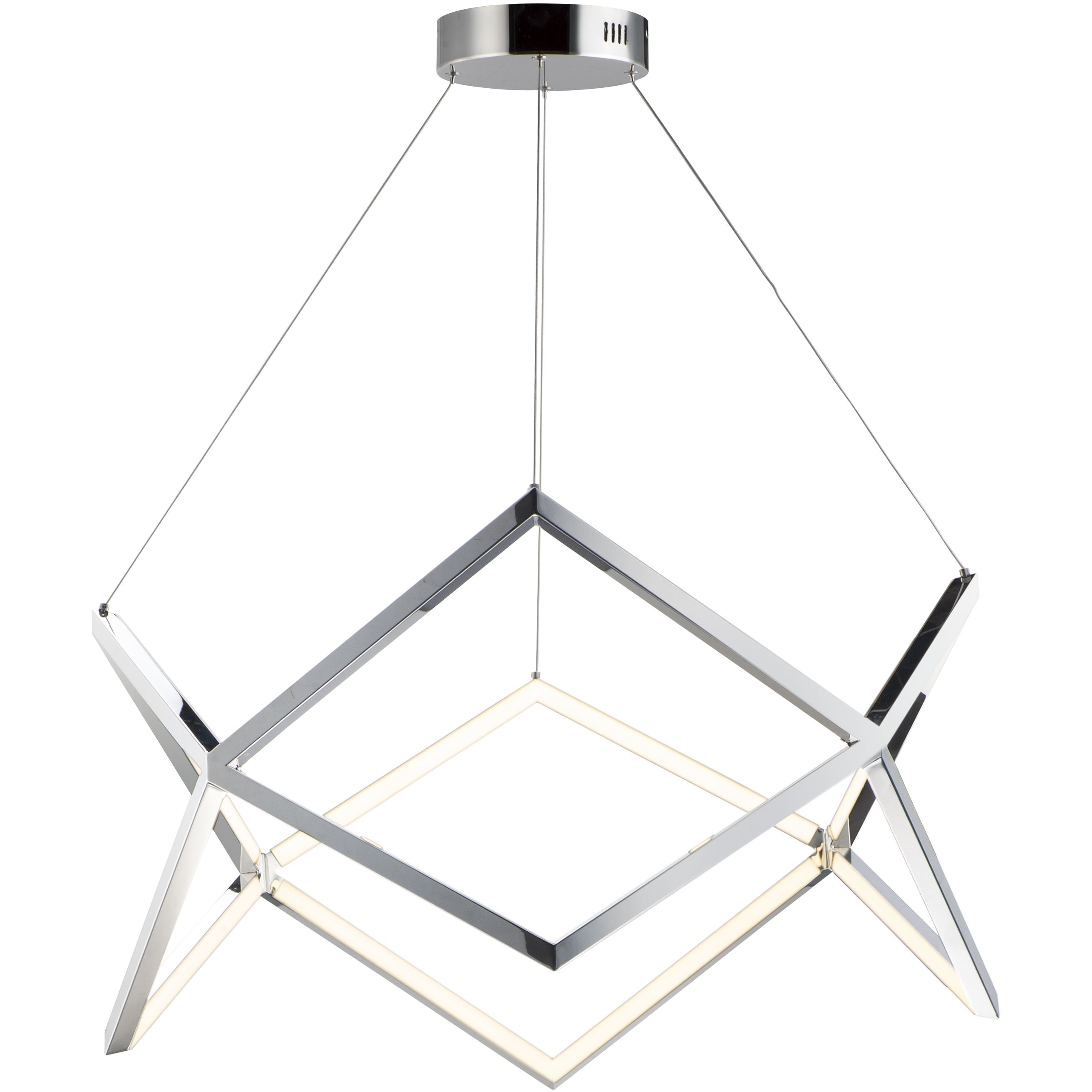 Victory LED 31.5 inch Polished Chrome Single Pendant Ceiling Light