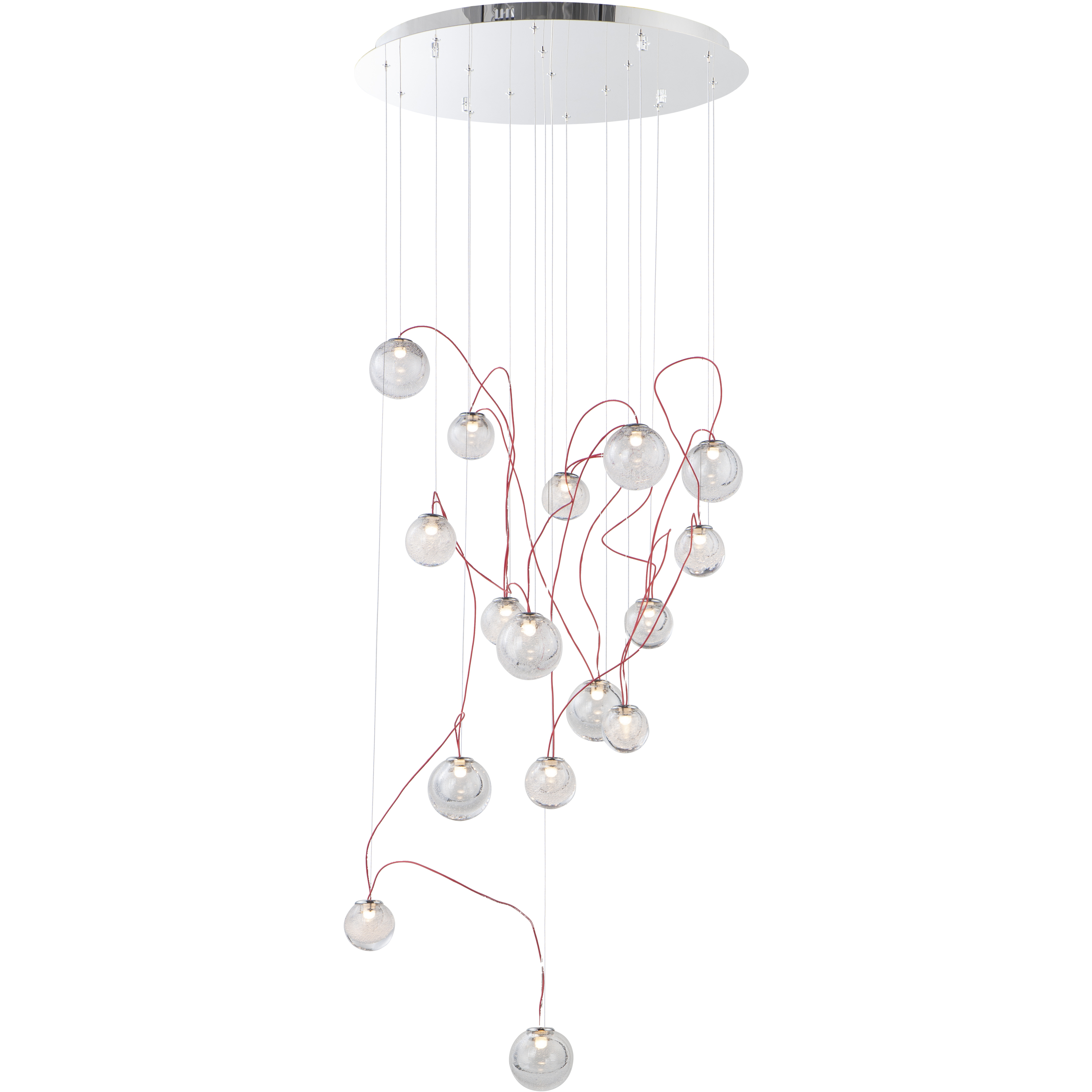 Bobble LED 23.5 inch Polished Chrome Multi-Light Pendant Ceiling Light