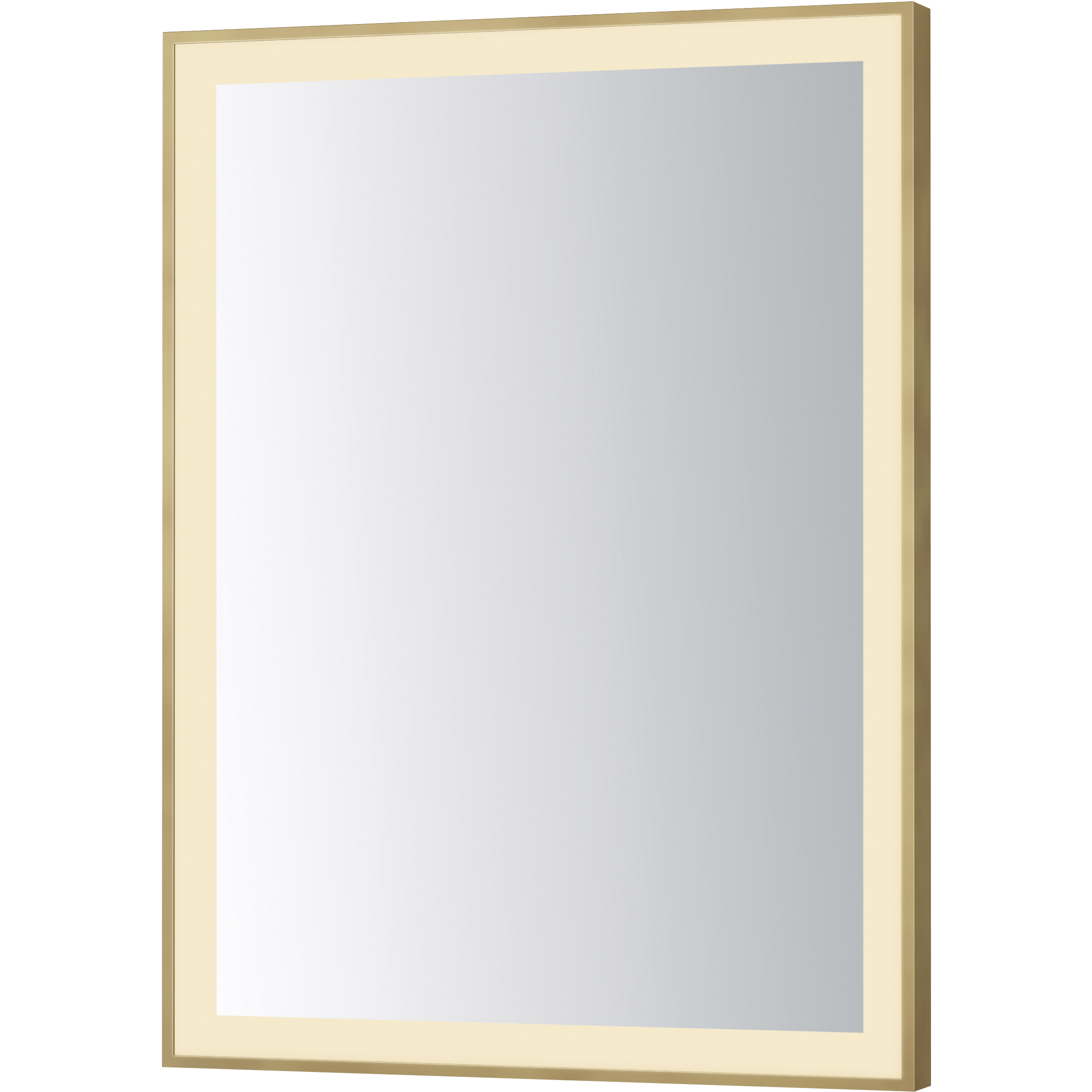 Framed 32 X 24 inch Gold LED Mirror