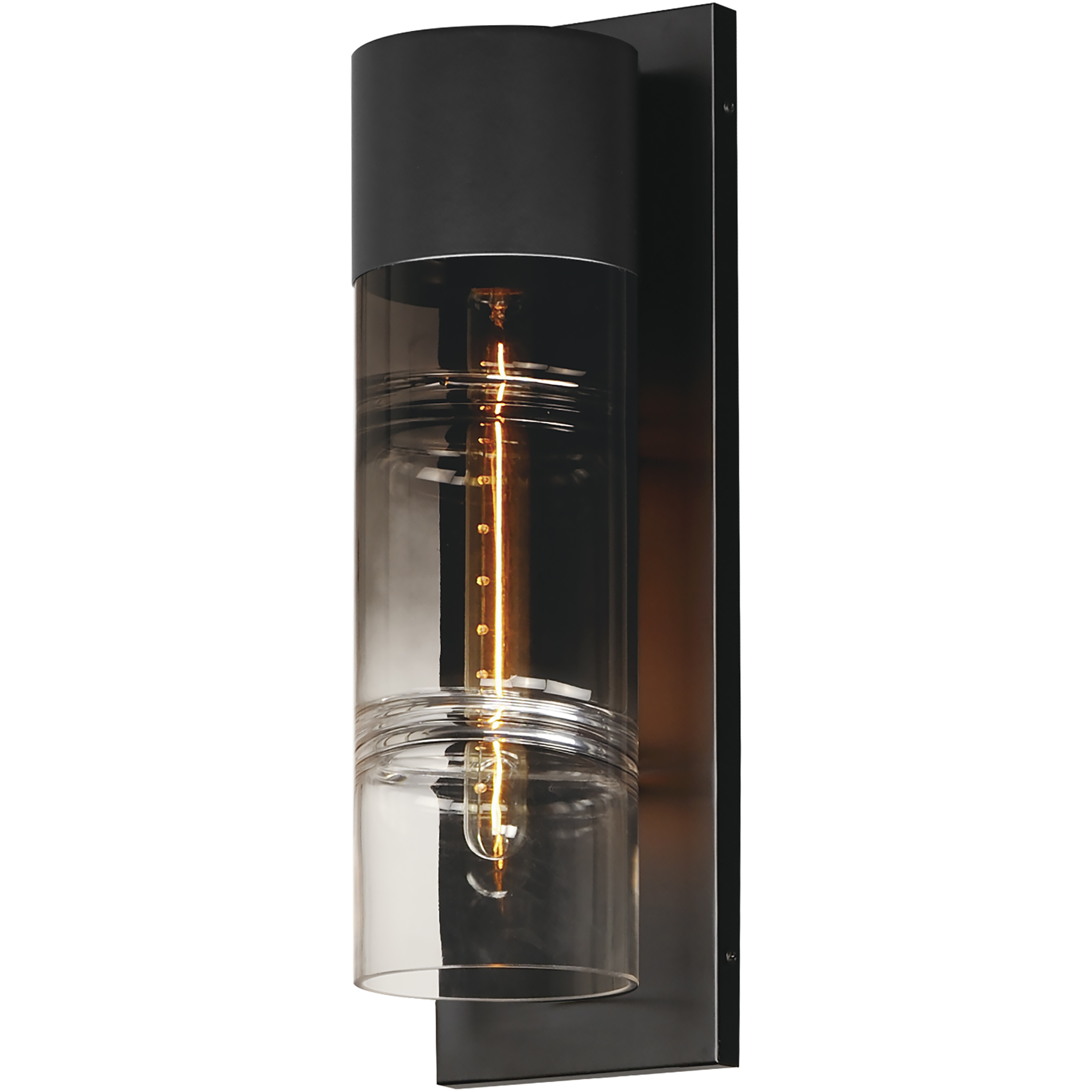 Smokestack LED 20 inch Black Outdoor Wall Mount