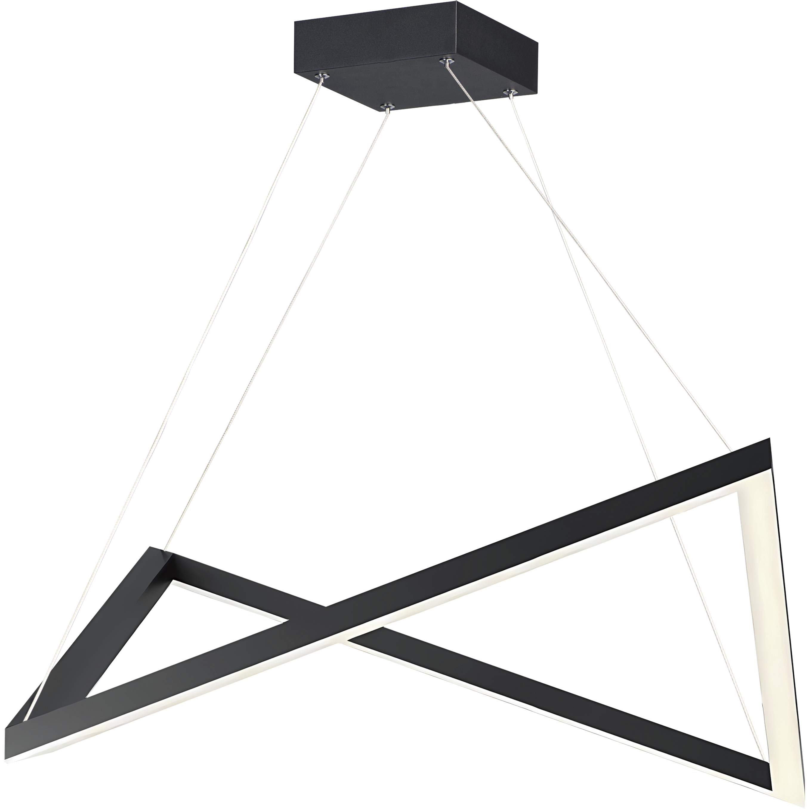 Stealth LED 21.25 inch Black Single Pendant Ceiling Light
