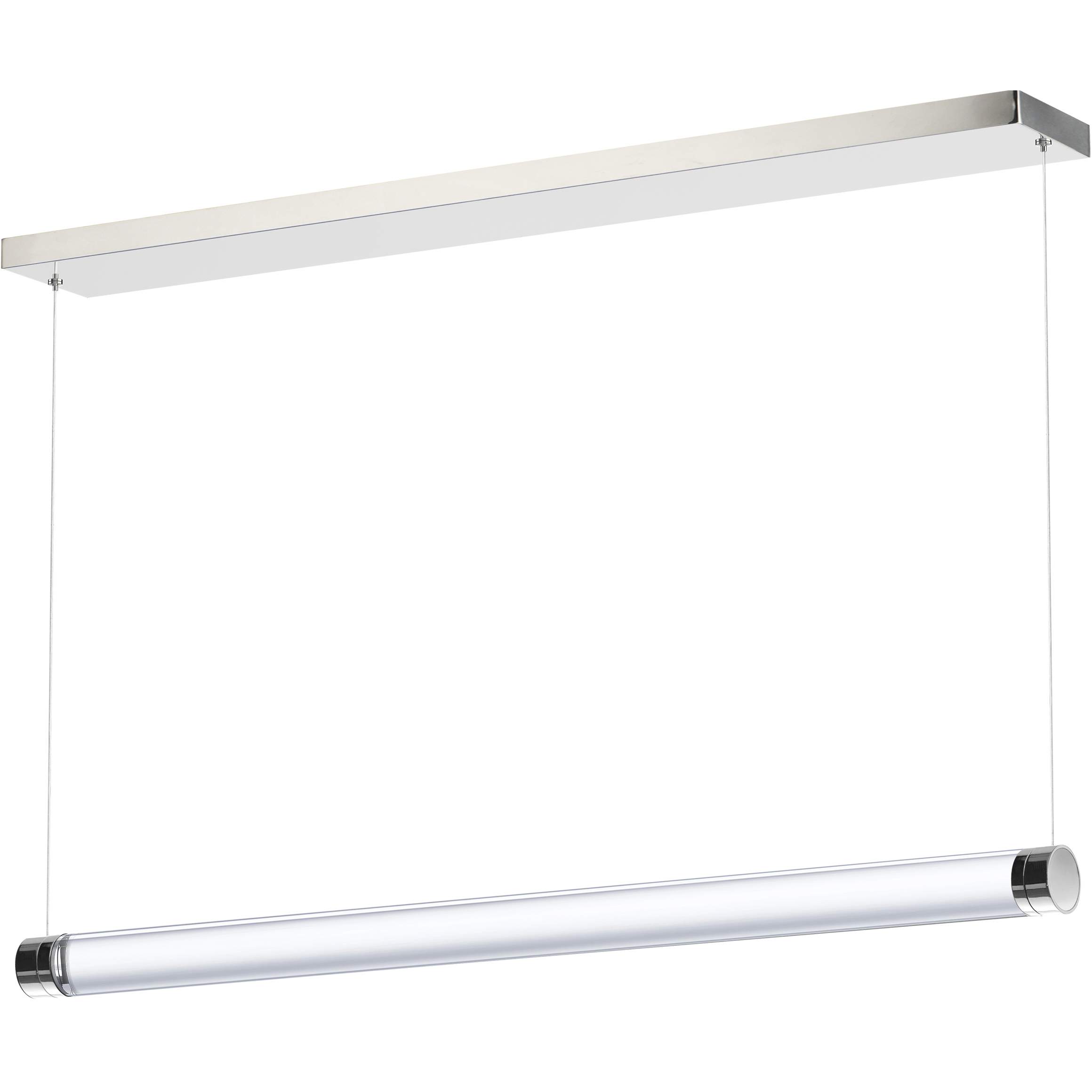 Vanish LED 36 inch Brushed Aluminum Linear Pendant Ceiling Light