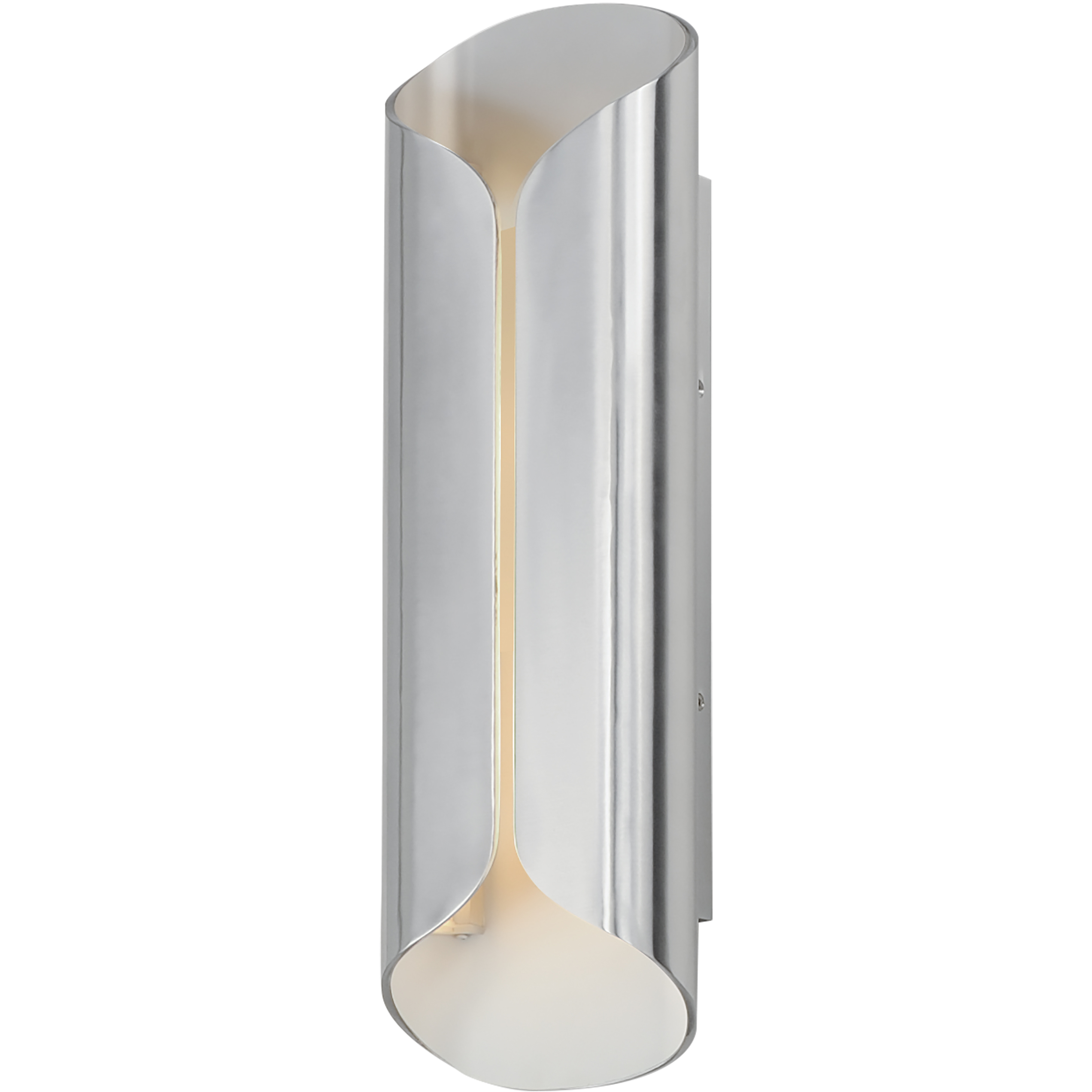 Folio LED 20 inch Satin Aluminum and White Outdoor Wall Mount