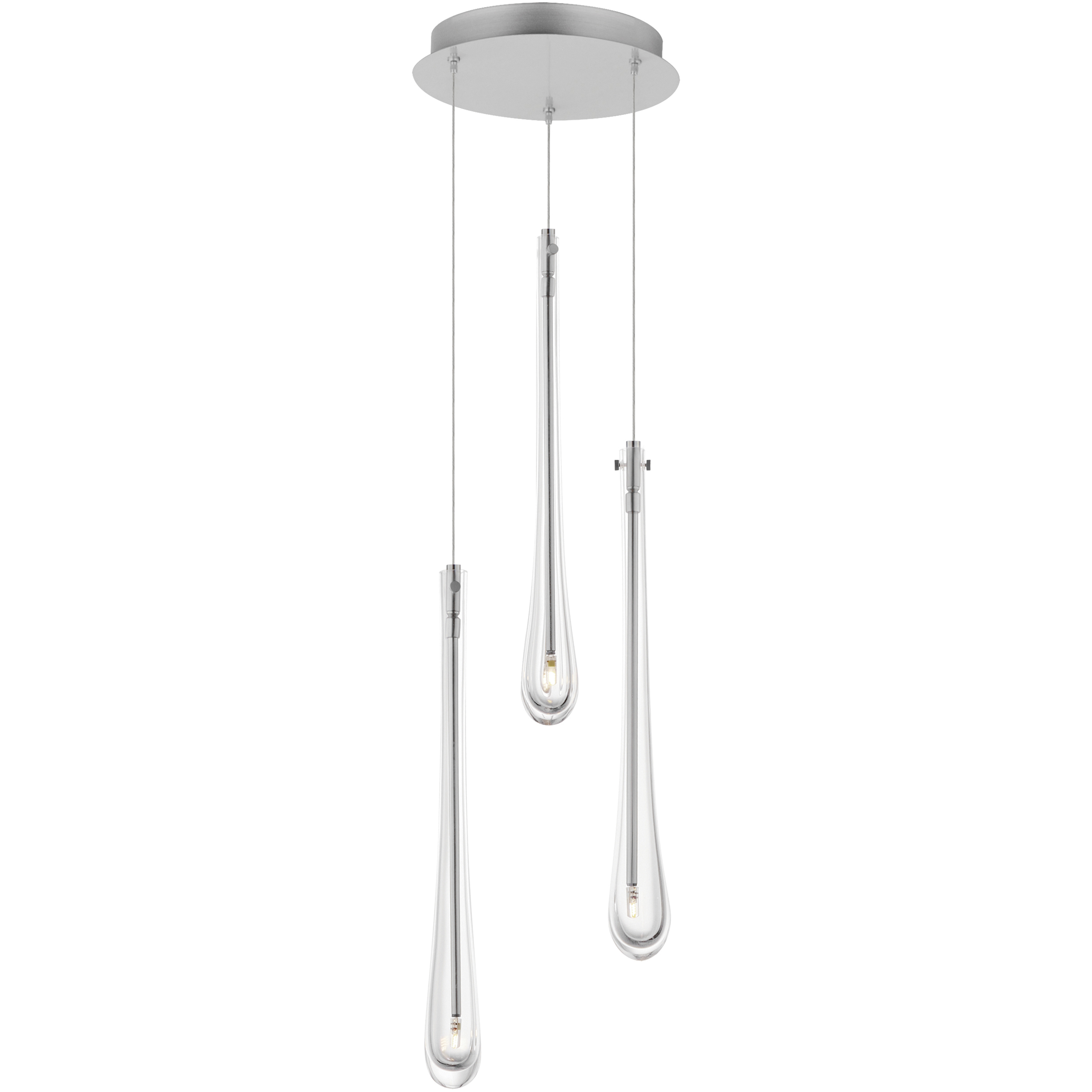 Stillo LED 10 inch Satin Nickel Multi-Light Pendant Ceiling Light
