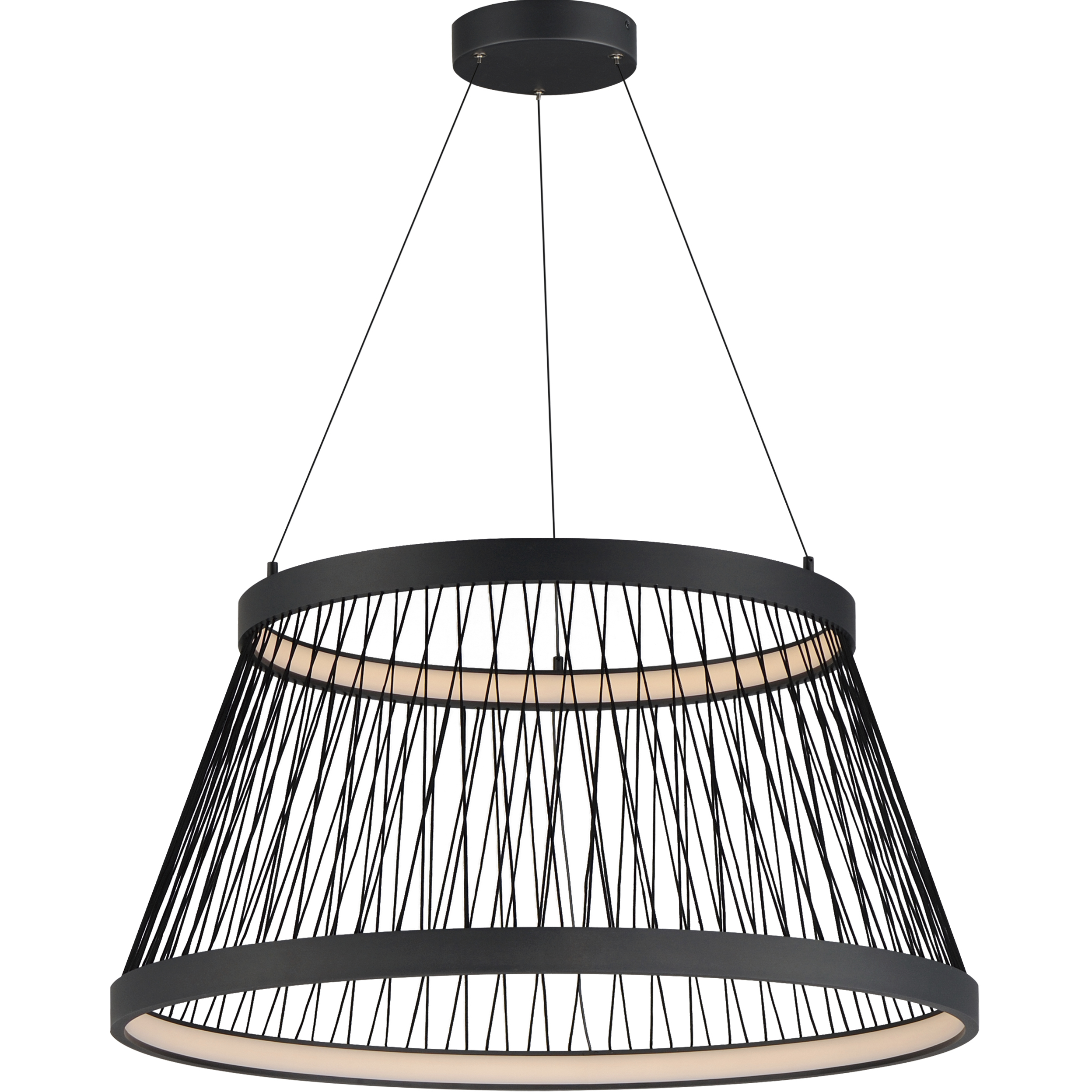 Loom LED 31.5 inch Black Single Pendant Ceiling Light