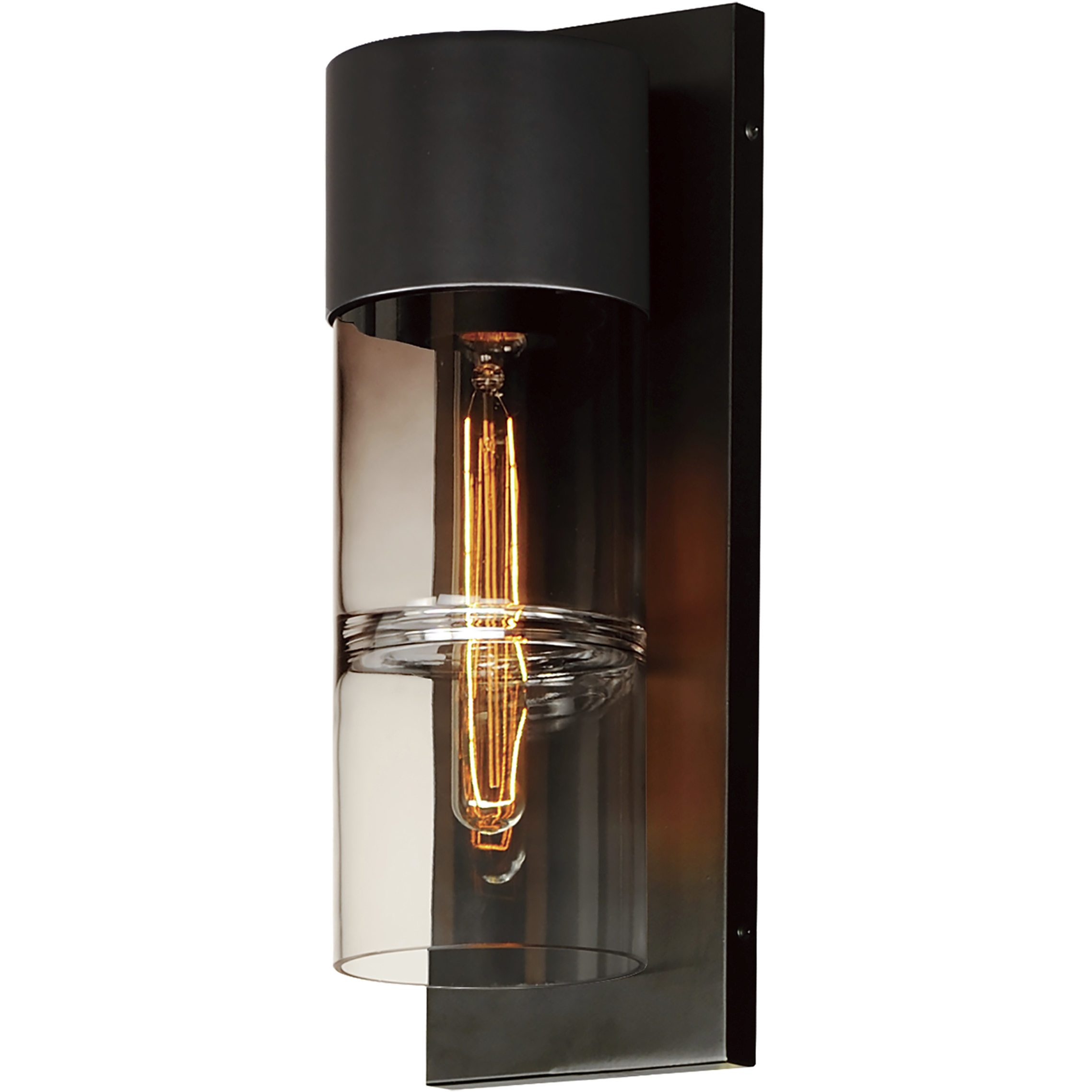 Smokestack LED 16.75 inch Black Outdoor Wall Mount