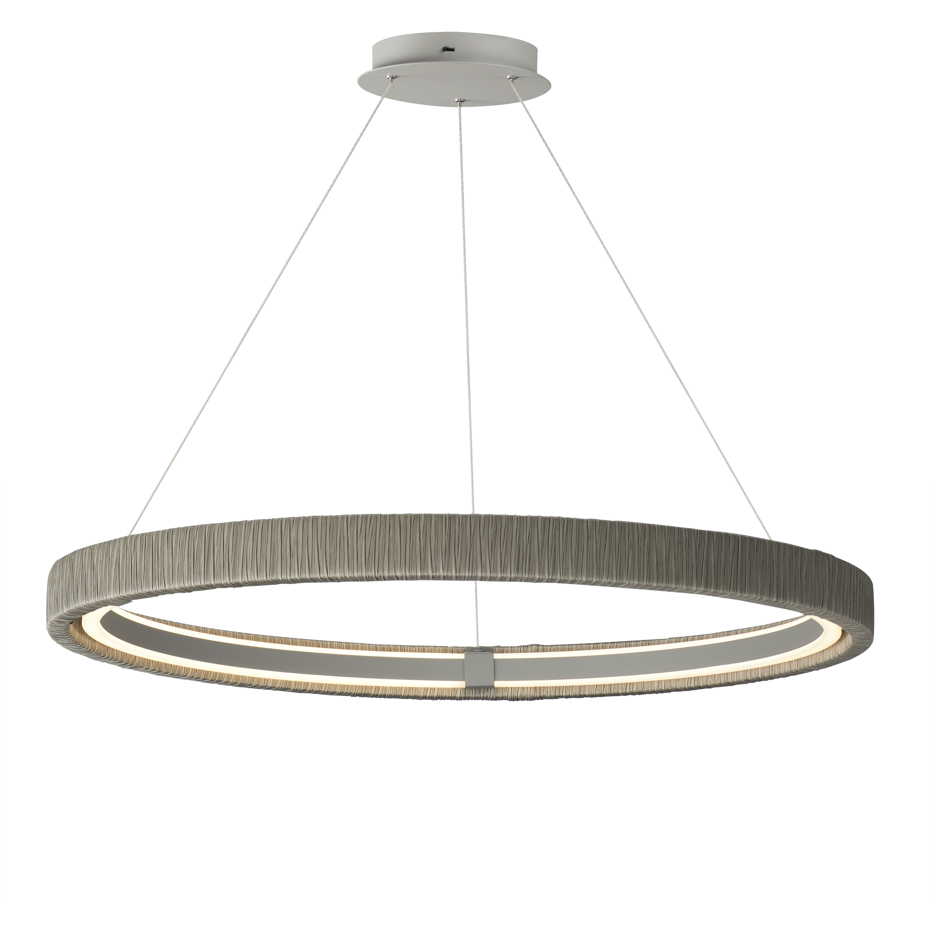 Kaia LED 36 inch Gray Ring Pendant Ceiling Light