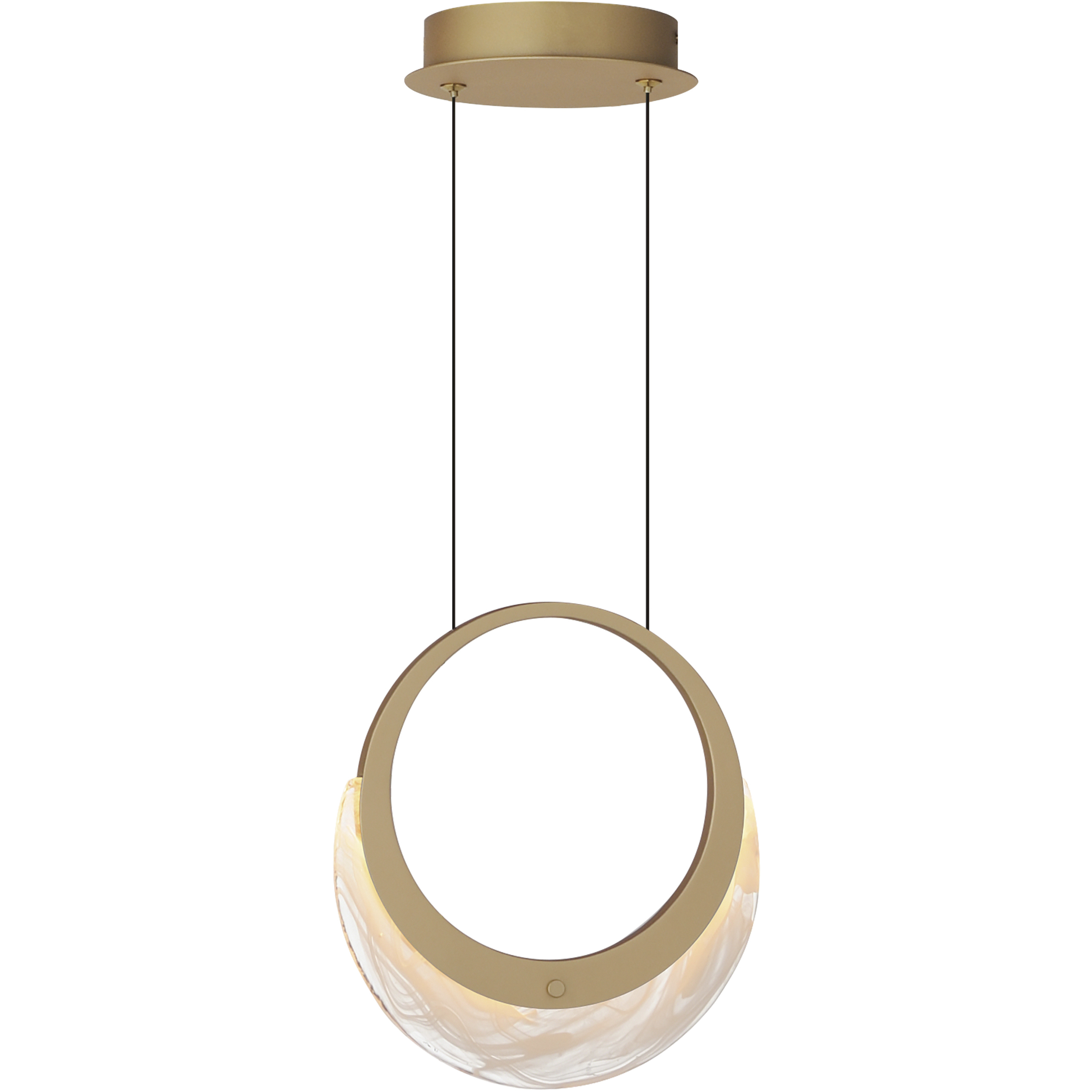 Lyra LED 0.5 inch Gold Single Pendant Ceiling Light