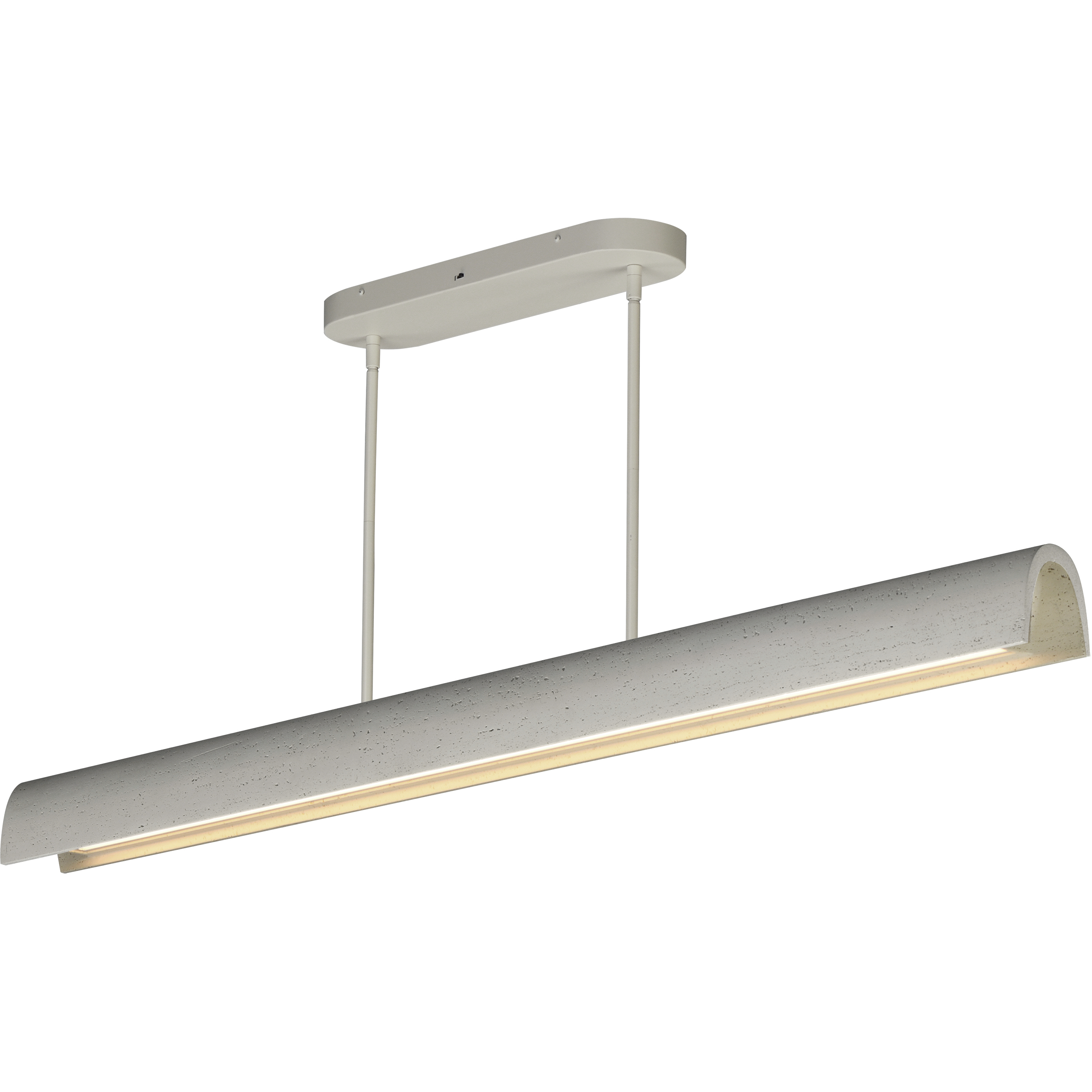 Matera LED 60.5 inch Chaulk White Linear Pendant Ceiling Light