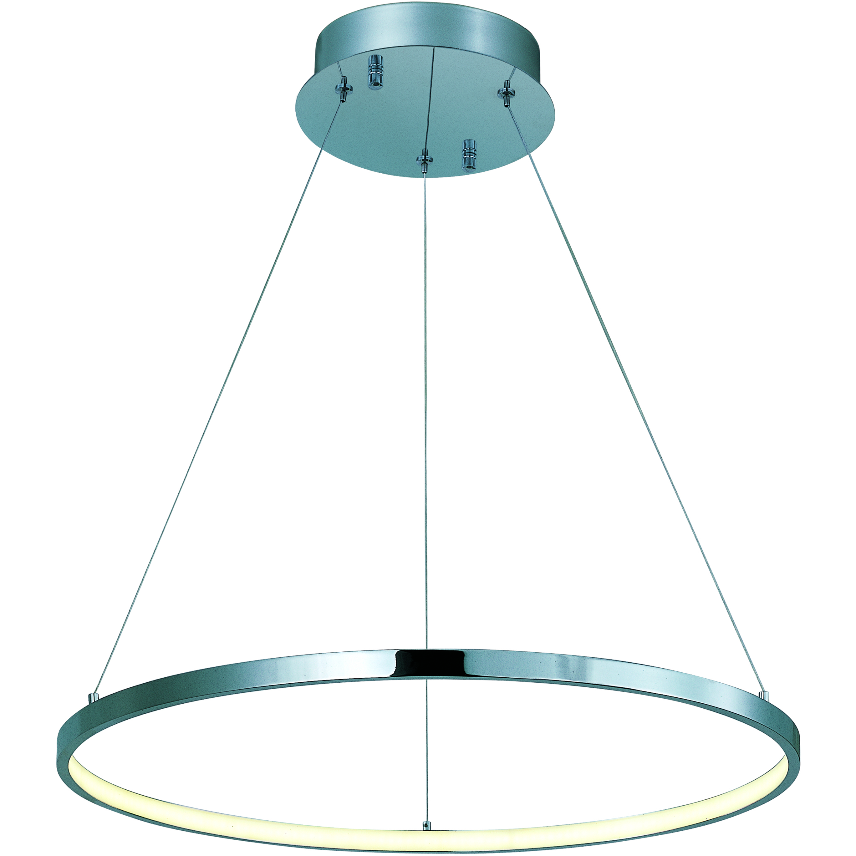 Hoops LED LED 23.5 inch Polished Chrome Single Pendant Ceiling Light