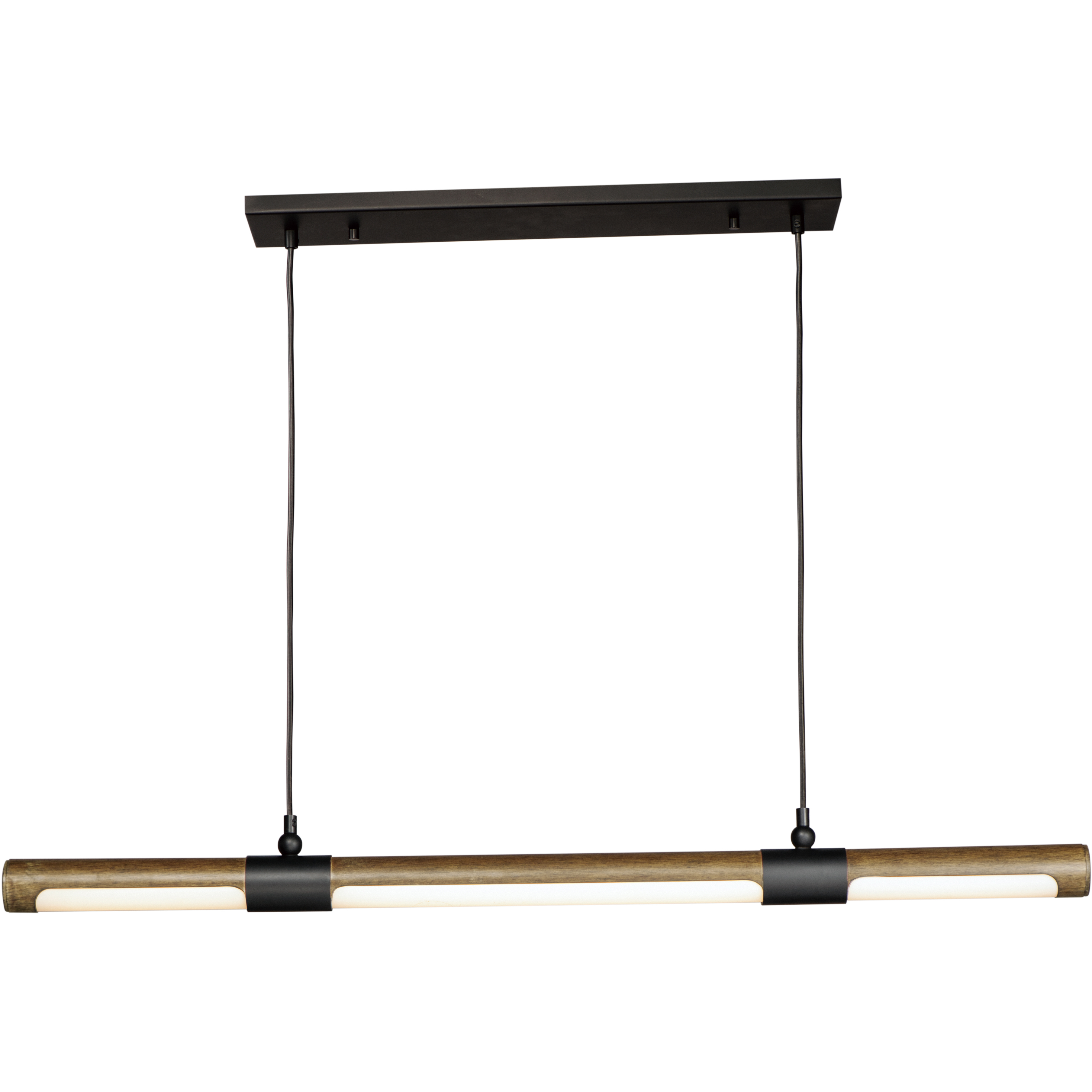Rollo LED 3 inch Antique Pecan and Black Multi-Light Pendant Ceiling Light