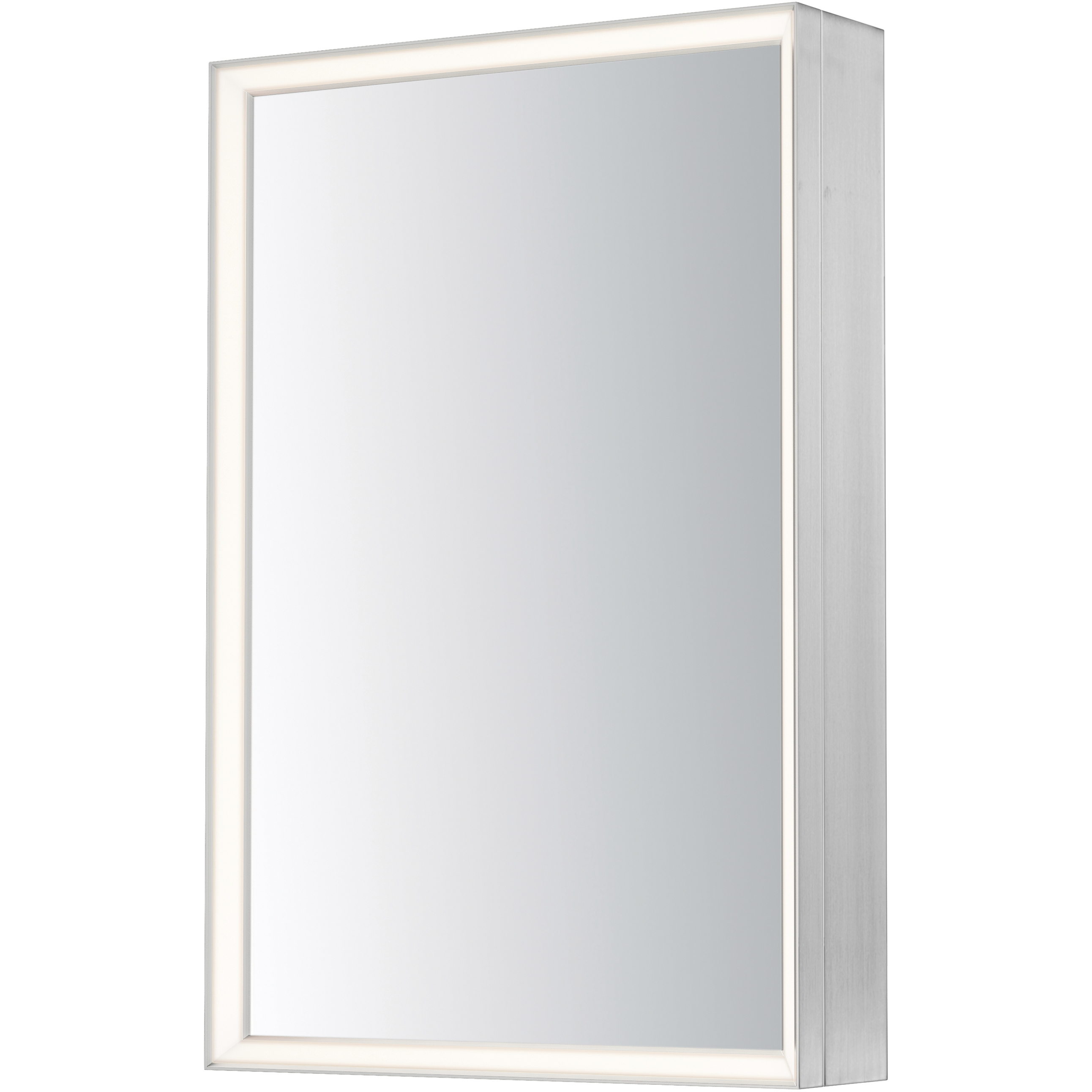 Bevel 36 X 24 inch Satin Nickel LED Mirror