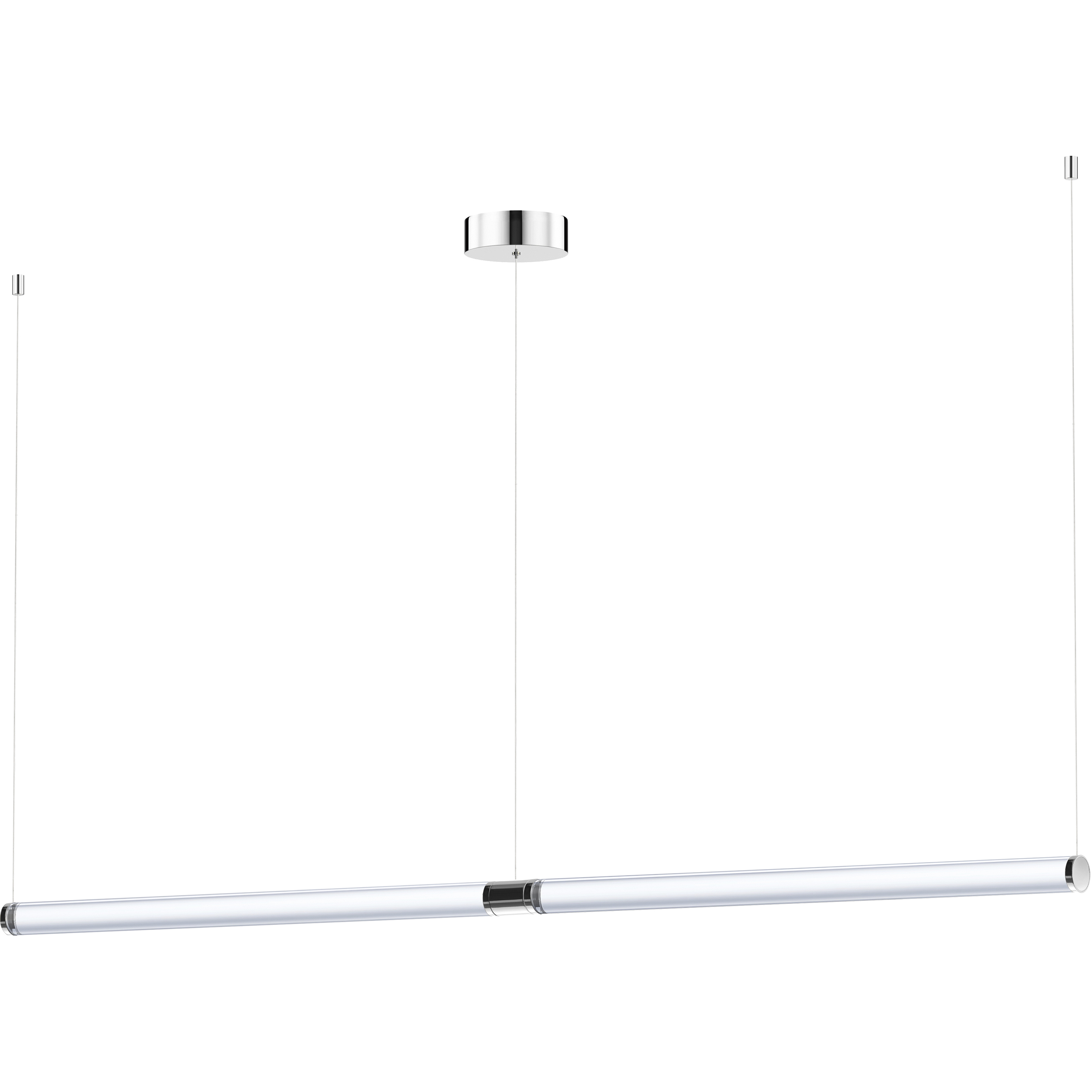 Vanish LED 72 inch Brushed Aluminum Linear Pendant Ceiling Light