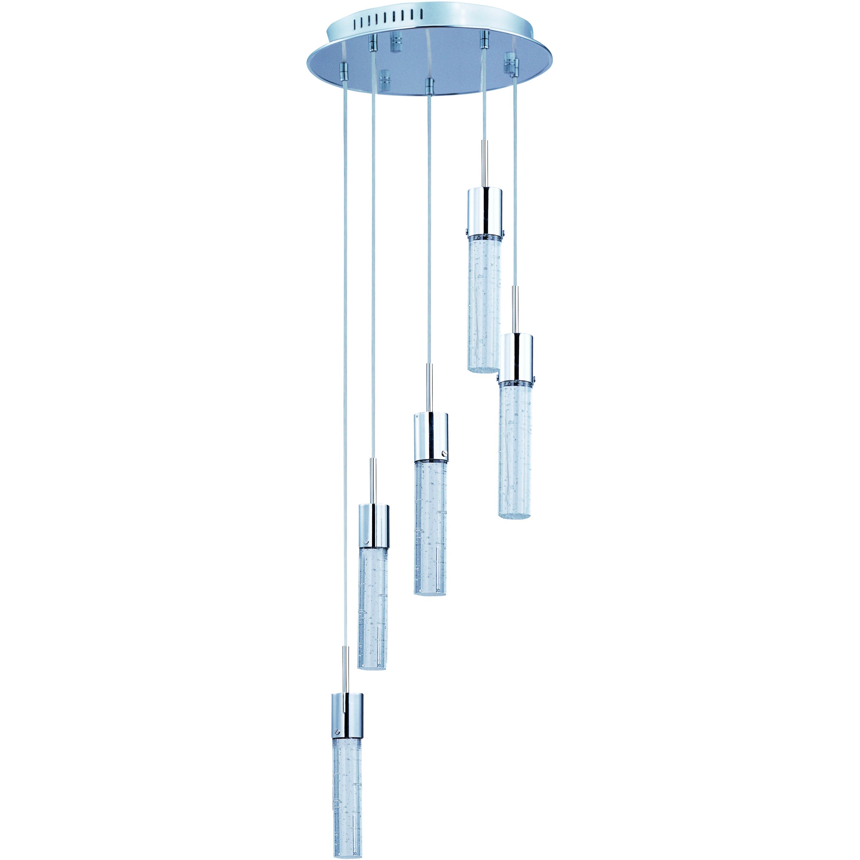 Fizz IV LED 14 inch Polished Chrome Multi-Light Pendant Ceiling Light