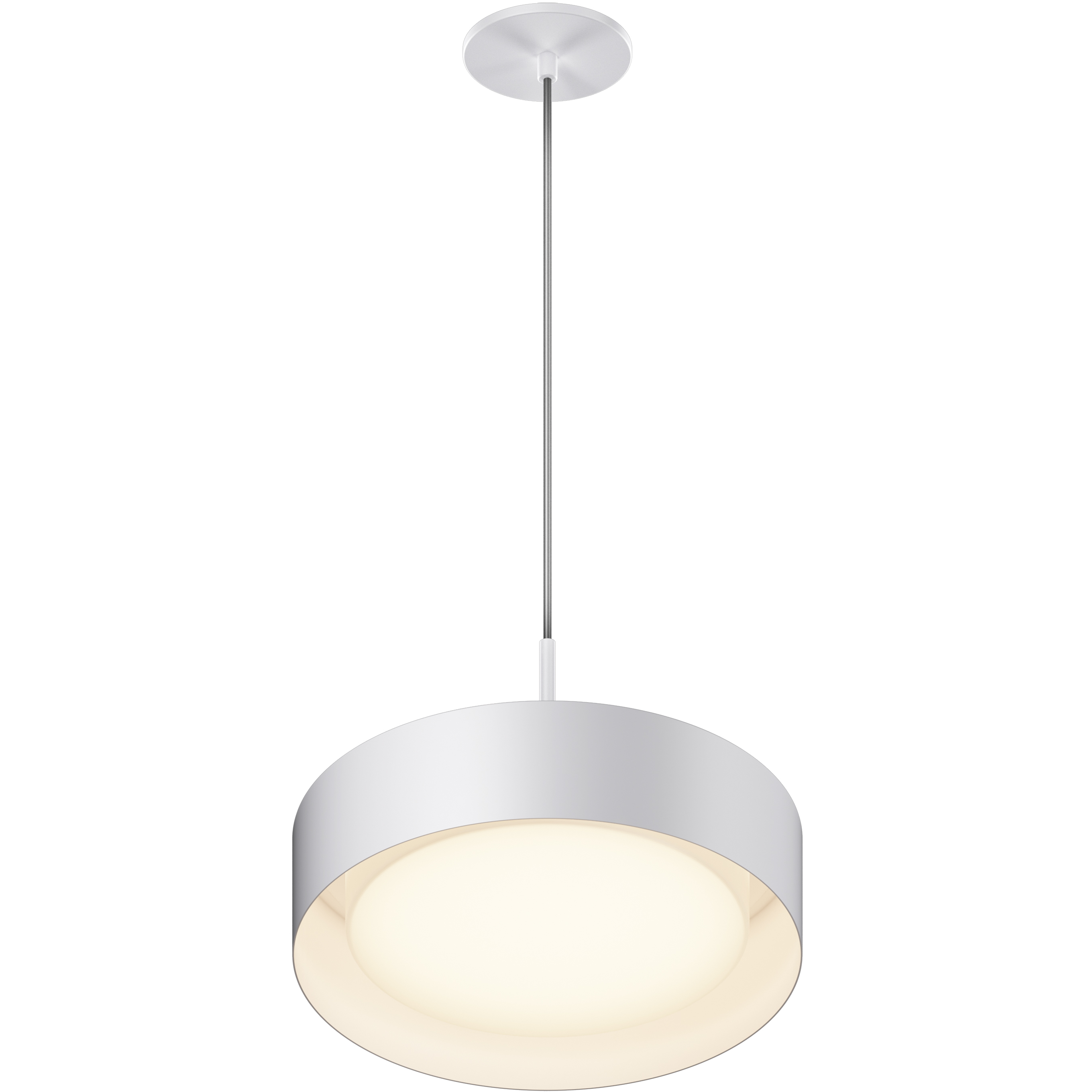 Echo LED 13 inch White Single Pendant Ceiling Light