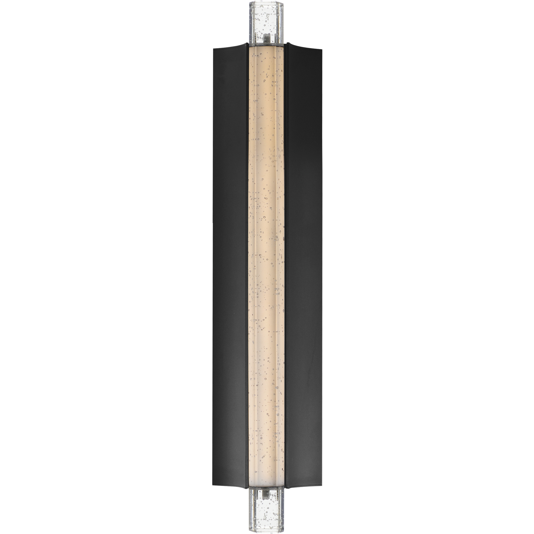 Hyperion LED 24 inch Black ADA Wall Sconce Wall Light in Clear Crystal