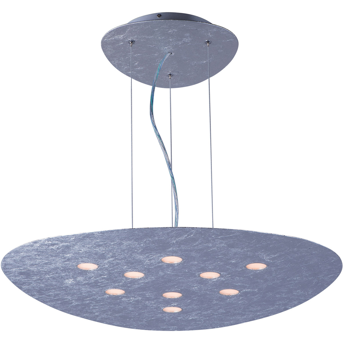Palette LED 25.5 inch Silver Foil Pendant Ceiling Light